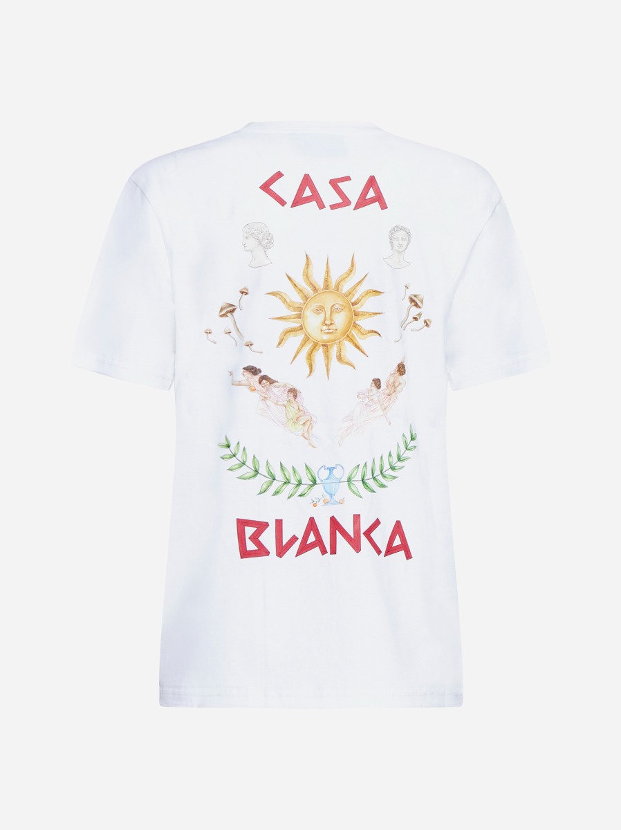 CASABLANCA T-shirt Le Temple Du Savoir bianca 2025