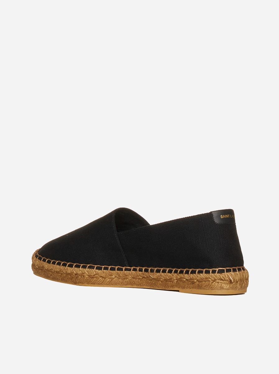 SAINT LAURENT Espadrillas in tela con logo Promozione
