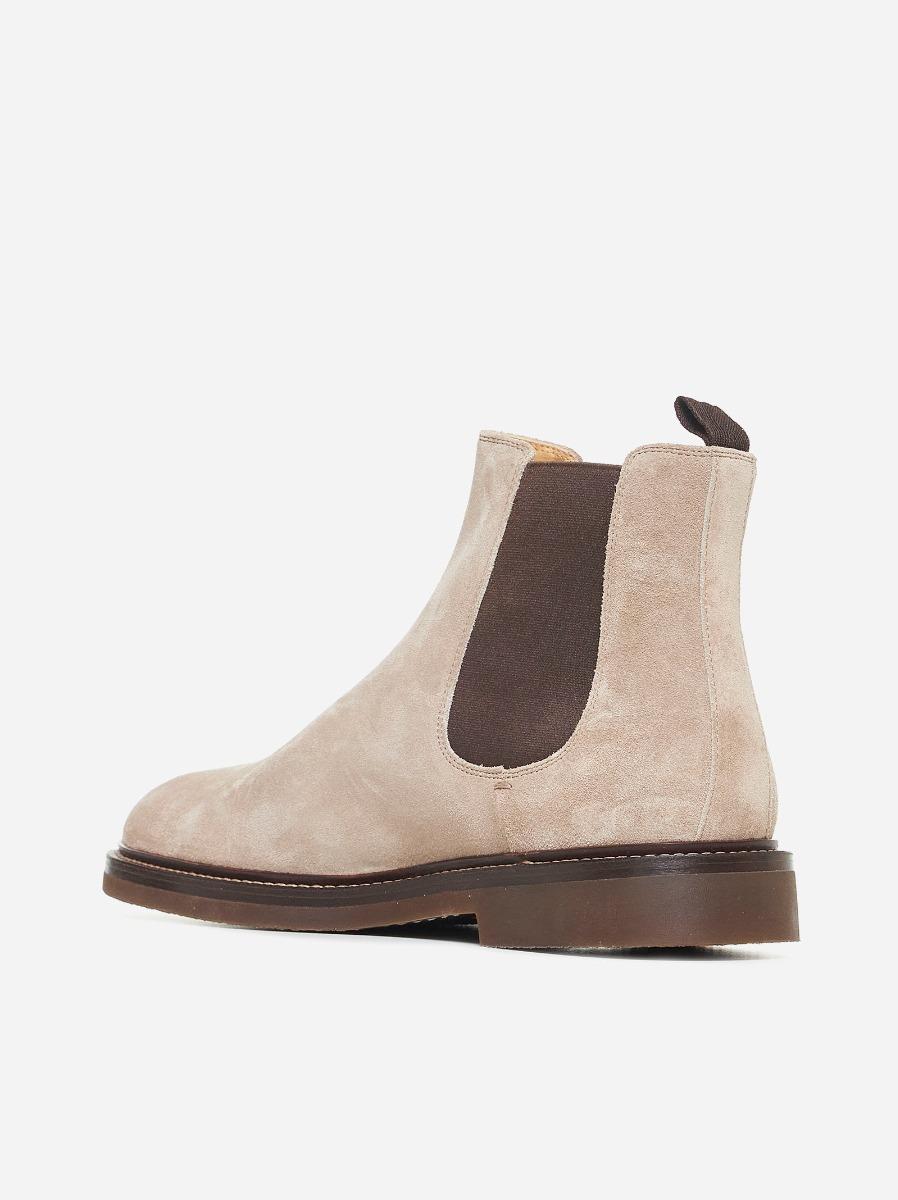 BRUNELLO CUCINELLI Stivaletti Chelsea in suede Soddisfazione Garantita