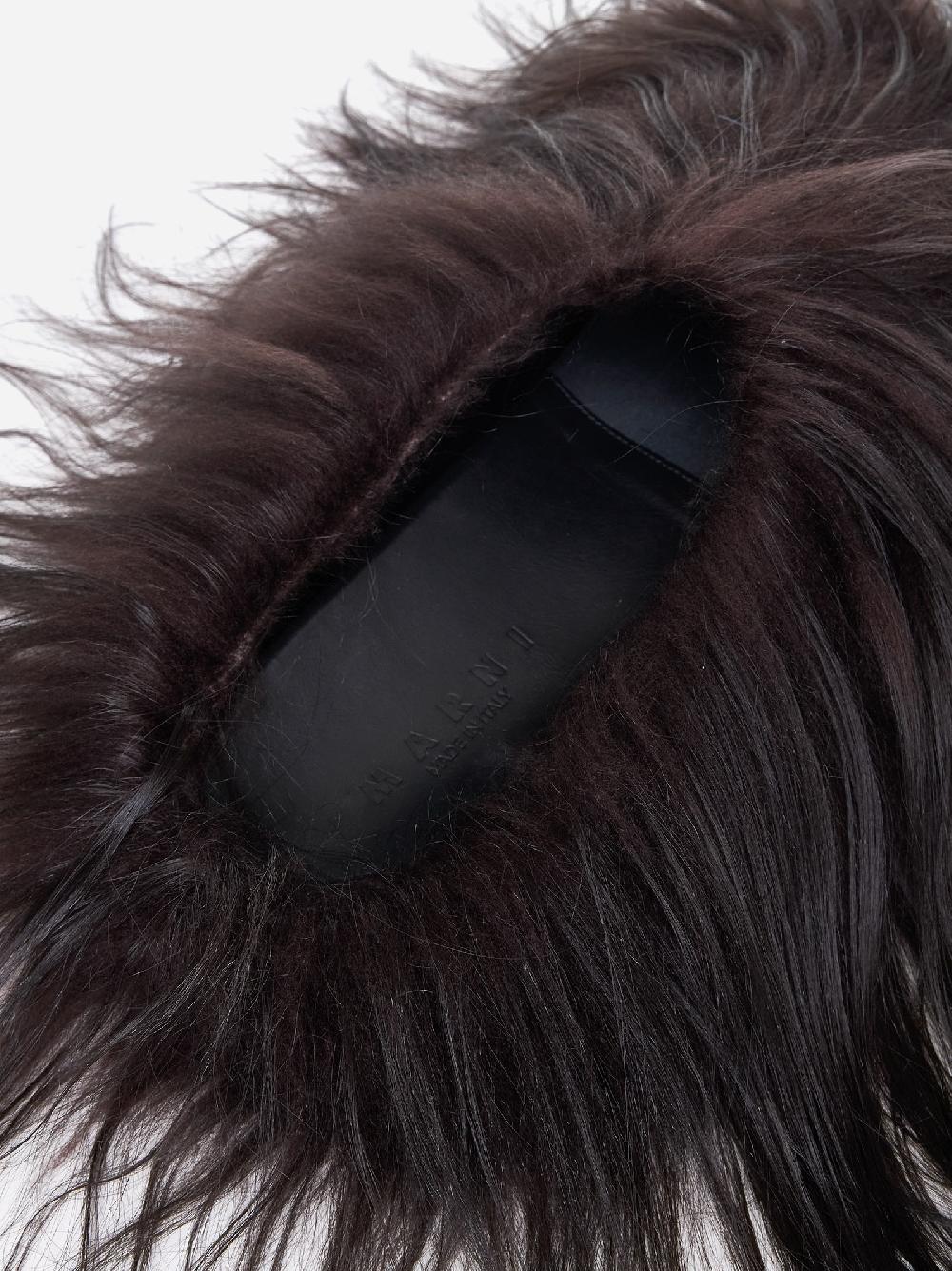 MARNI Mules Fussbett in pelliccia Qualità Garantita