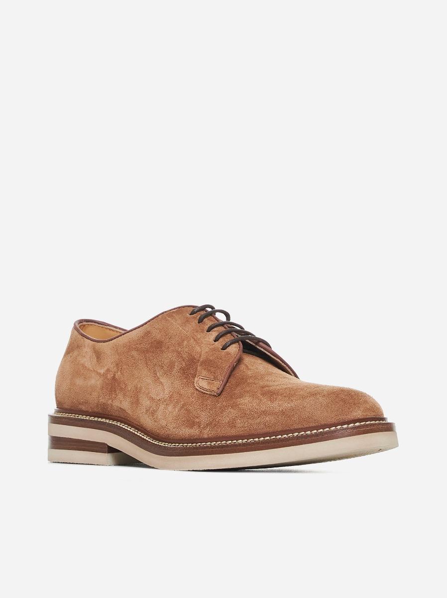 BRUNELLO CUCINELLI Derby in suede Acquista Ora