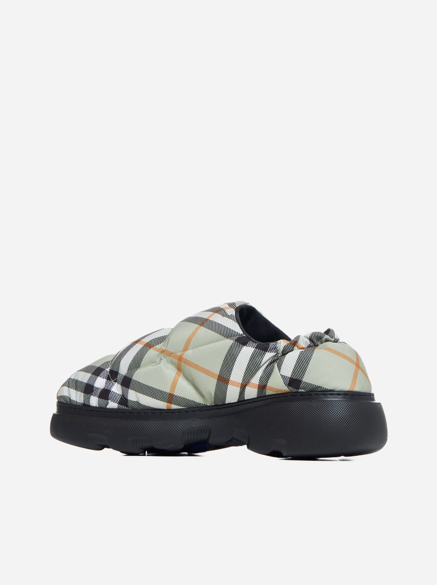 BURBERRY Slip-on Pillow in nylon check Prezzo Ridotto