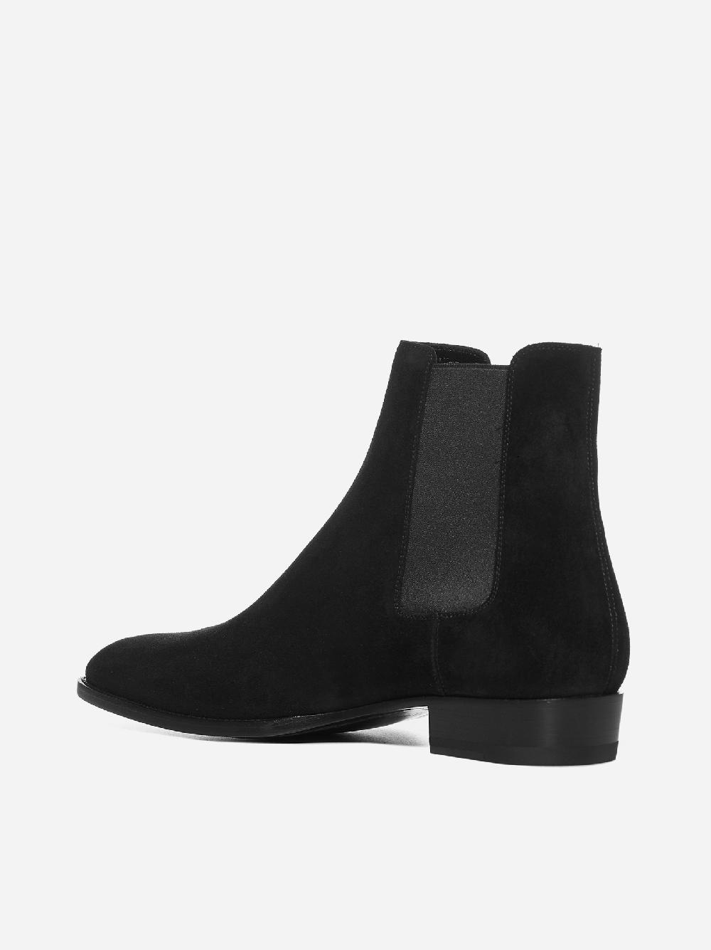 SAINT LAURENT Stivali Chelsea in pelle scamosciata In Linea