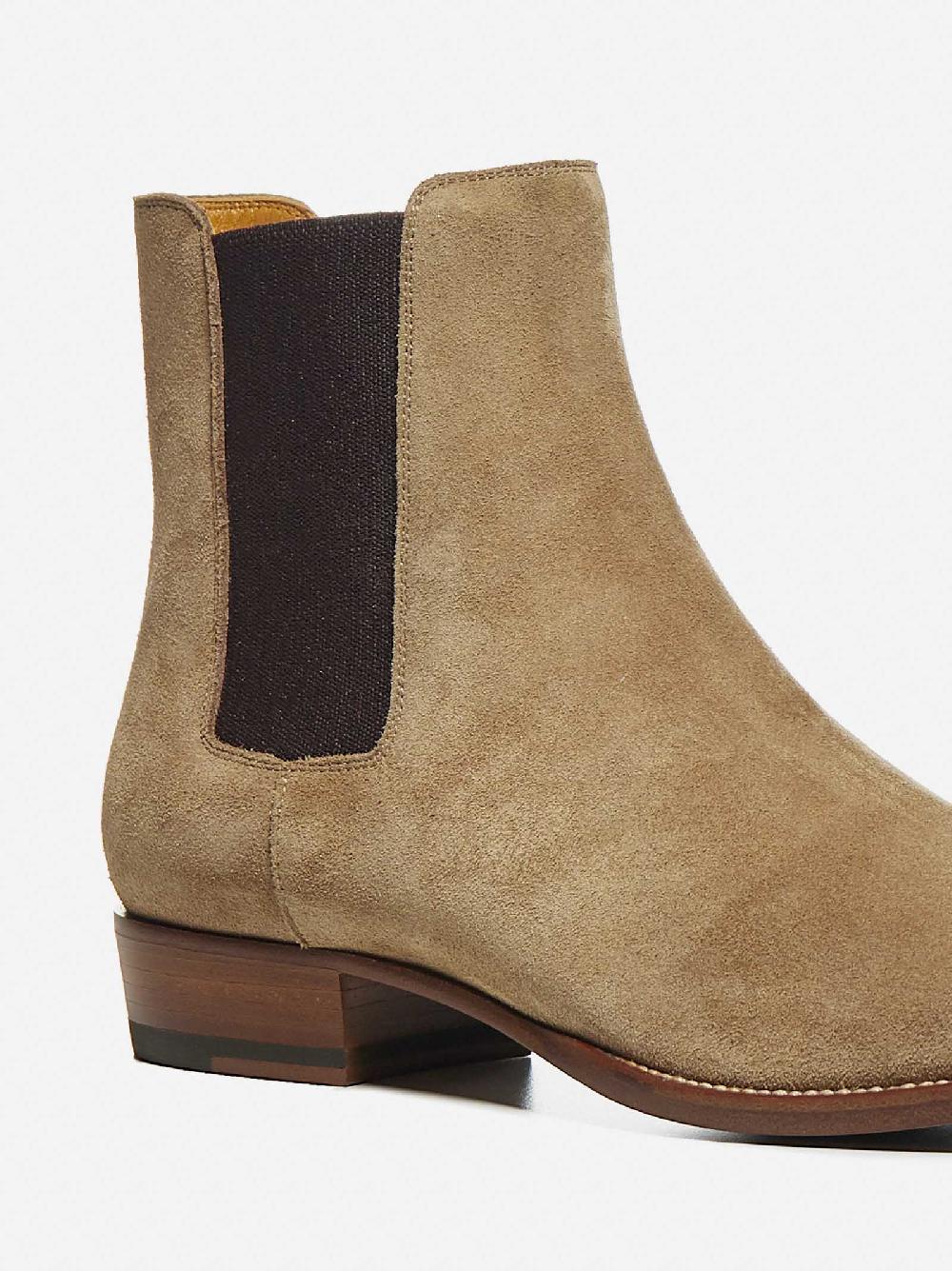 SAINT LAURENT Stivali Chelsea in pelle scamosciata Pezzi Unici