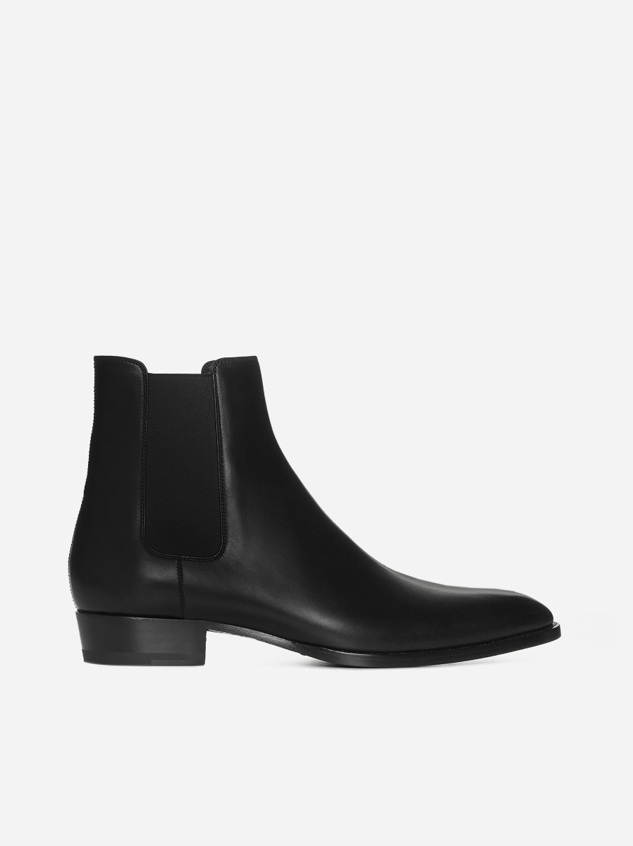 SAINT LAURENT Stivali Chelsea Wyatt in pelle