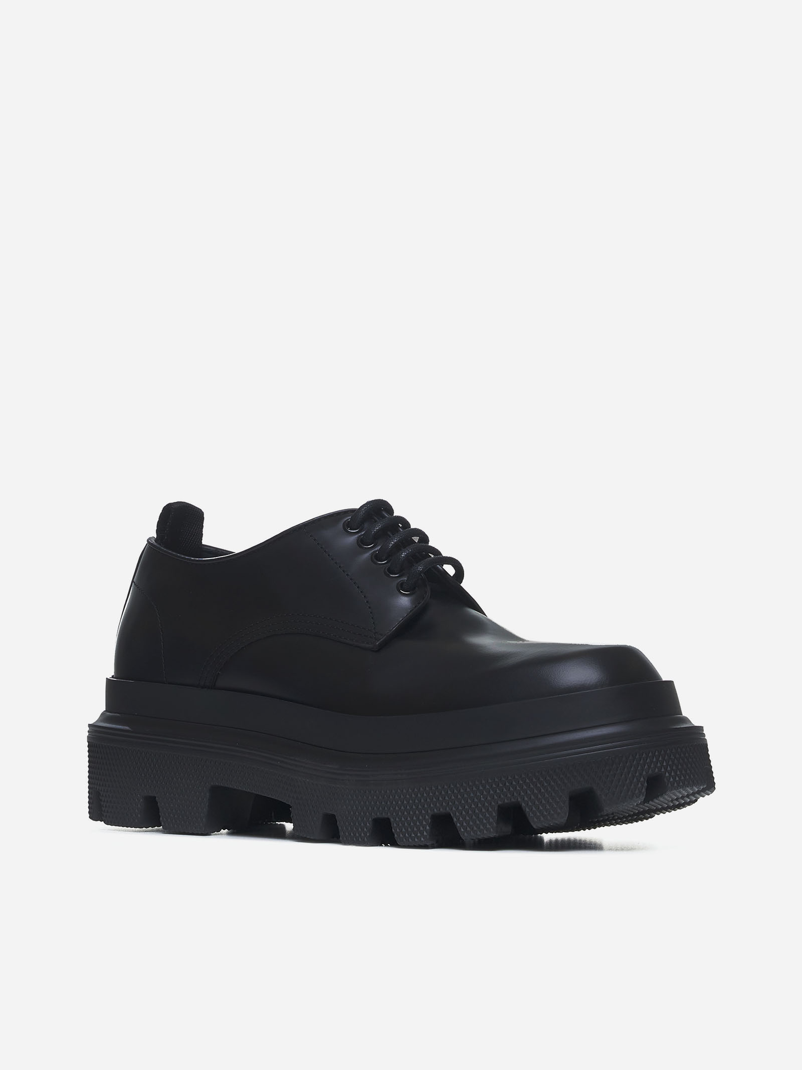 DOLCE & GABBANA Derby Trekking in pelle Prezzo Ridotto