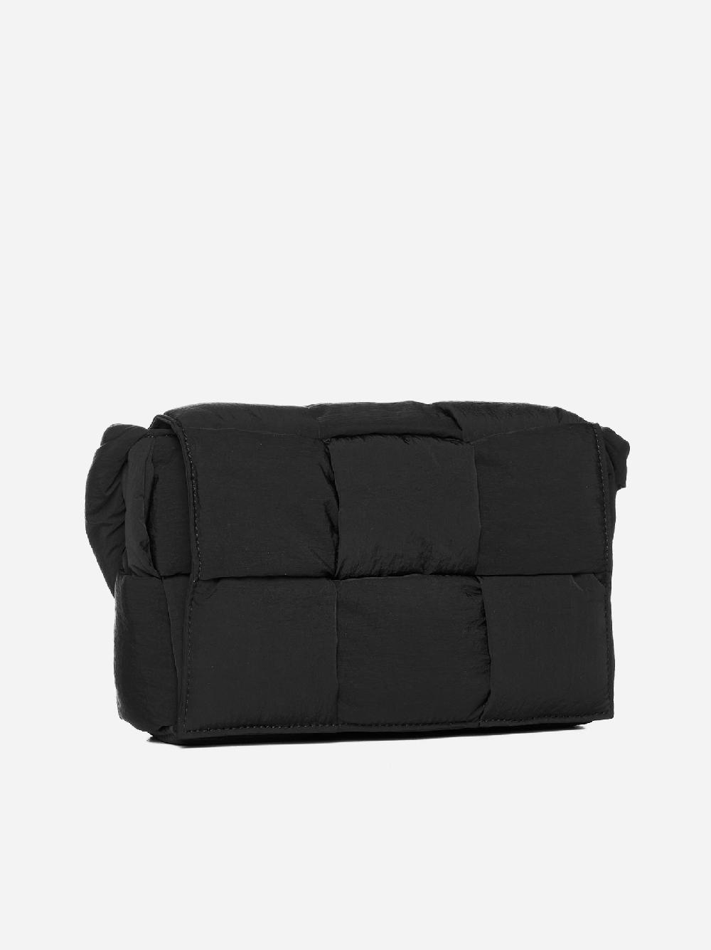 BOTTEGA VENETA Borsa Cassette piccola in nylon Intreccio Economico