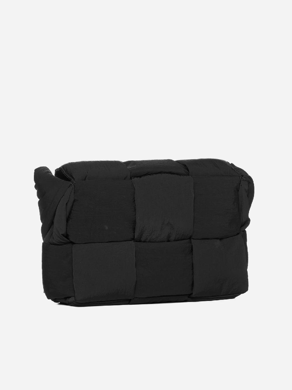 BOTTEGA VENETA Borsa Cassette piccola in nylon Intreccio Economico