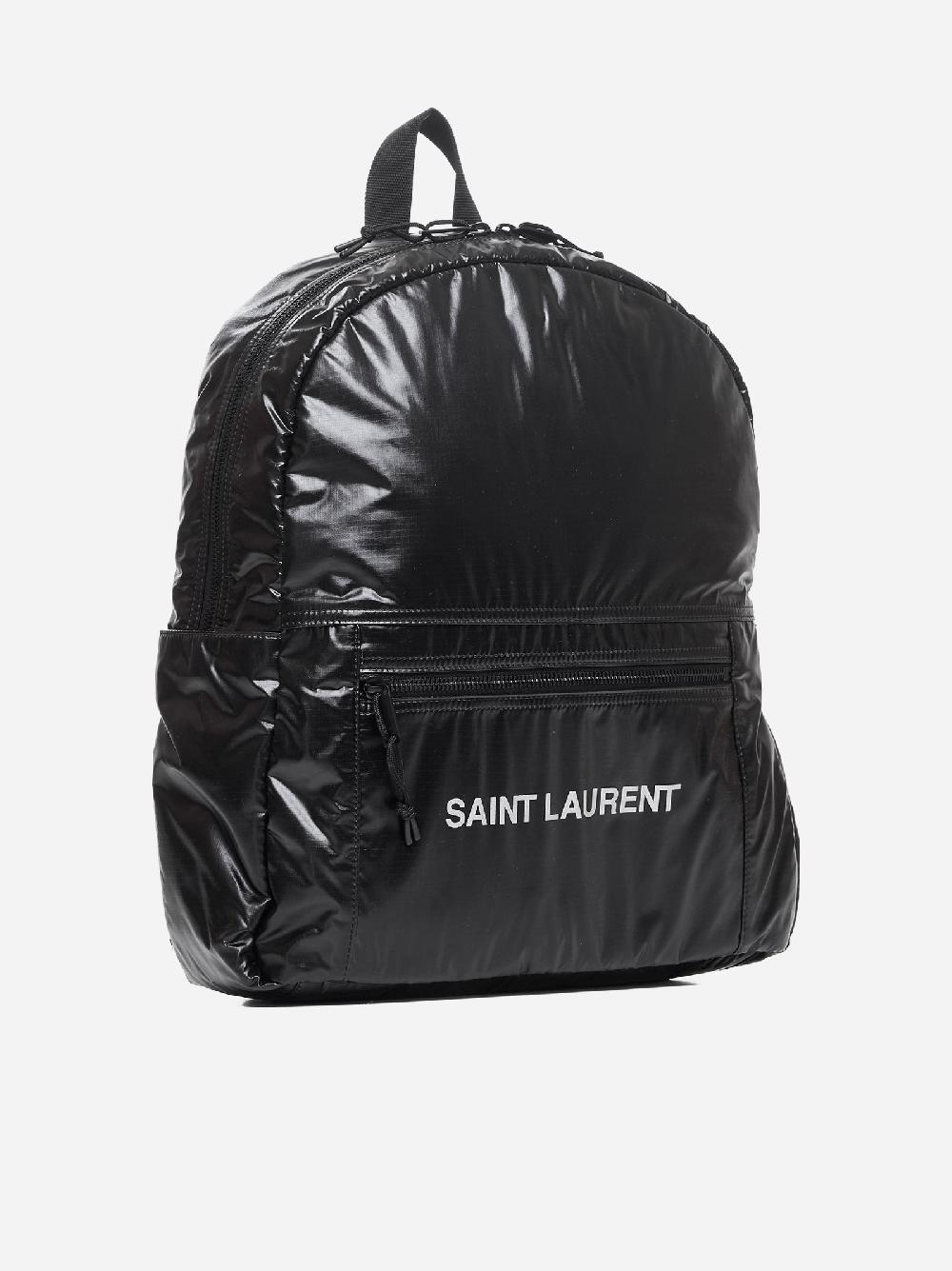 SAINT LAURENT Zaino Nuxx in nylon con logo In Vendita