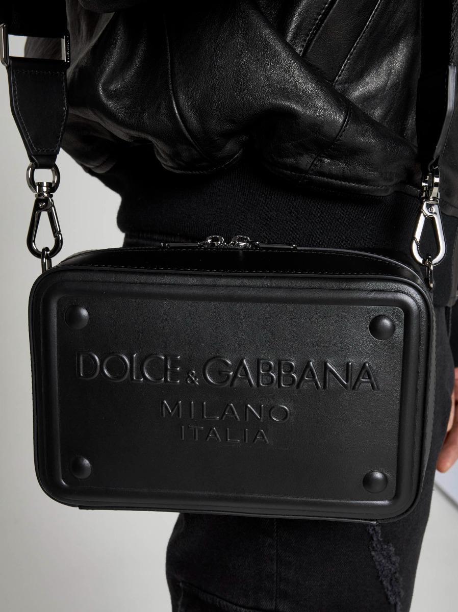 DOLCE & GABBANA Borsa in pelle con logo In Saldo