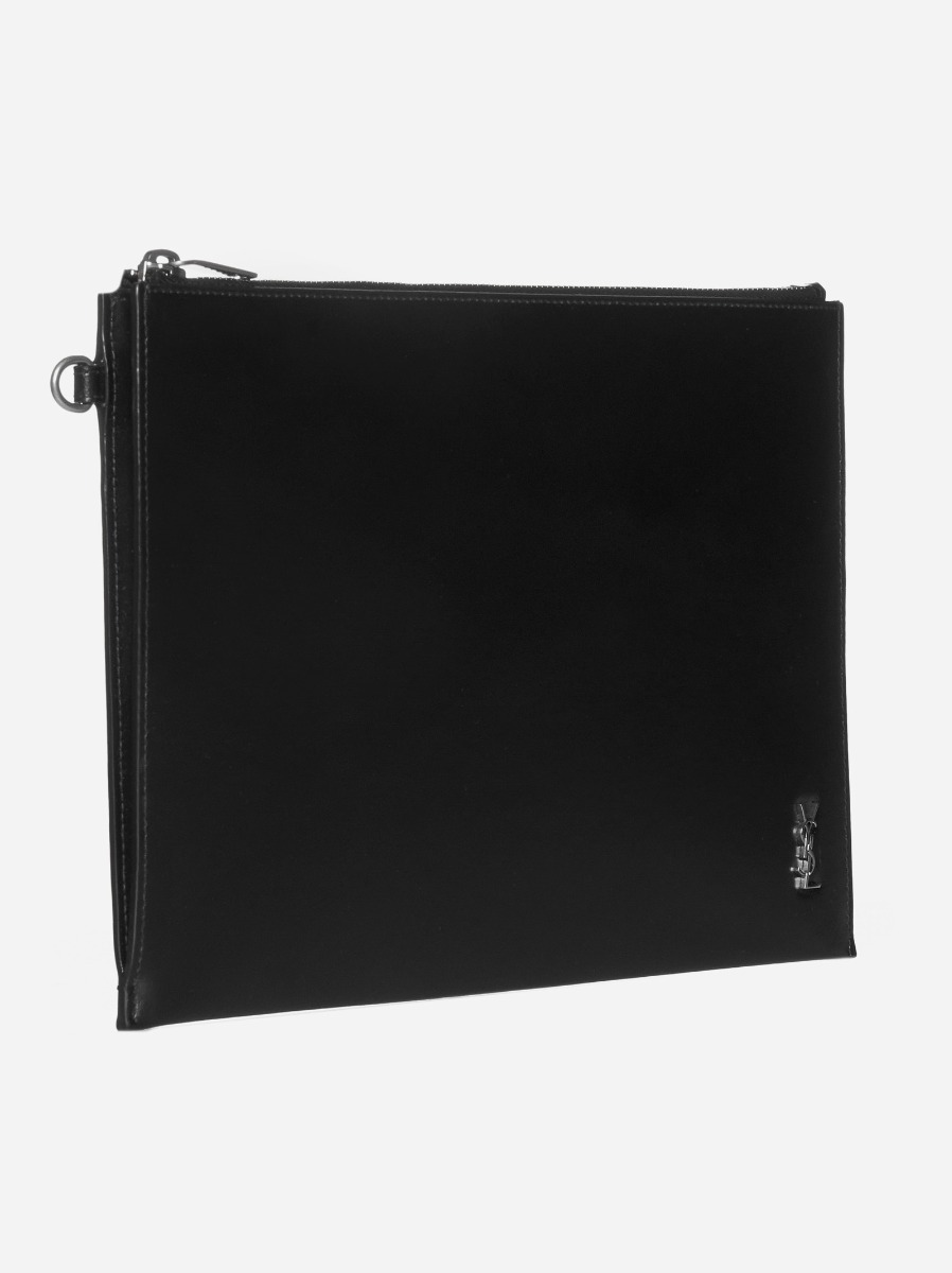 SAINT LAURENT Custodia per iPad in pelle Nuova