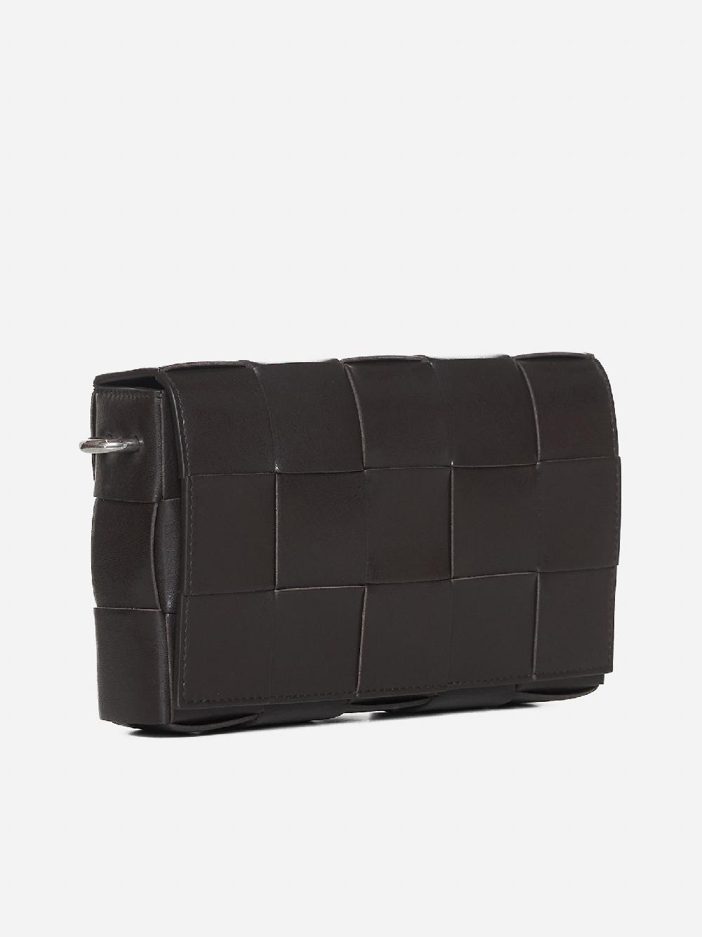 BOTTEGA VENETA Borsa Cassette On Strap in pelle Intrecciato Qualità