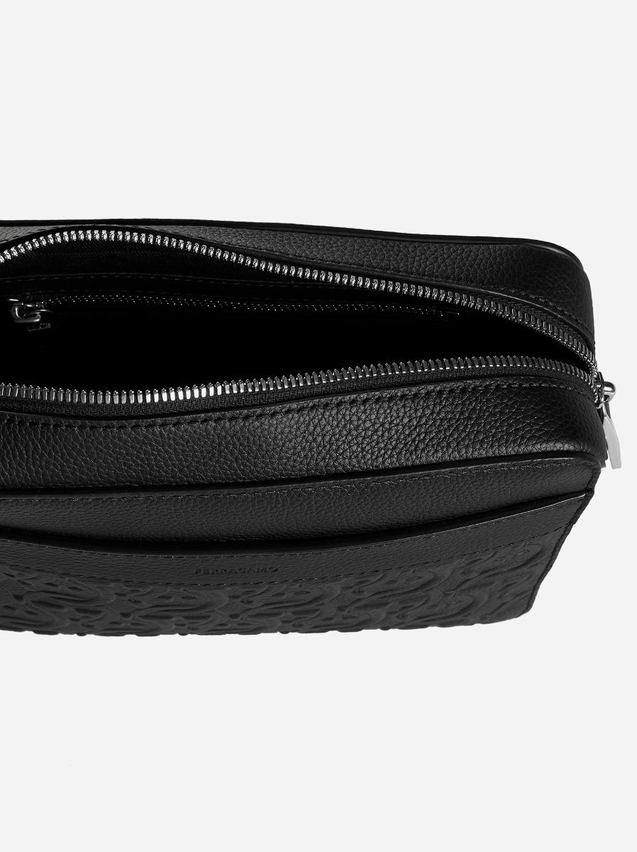 FERRAGAMO Borsa Travel in pelle Gancini Vendita