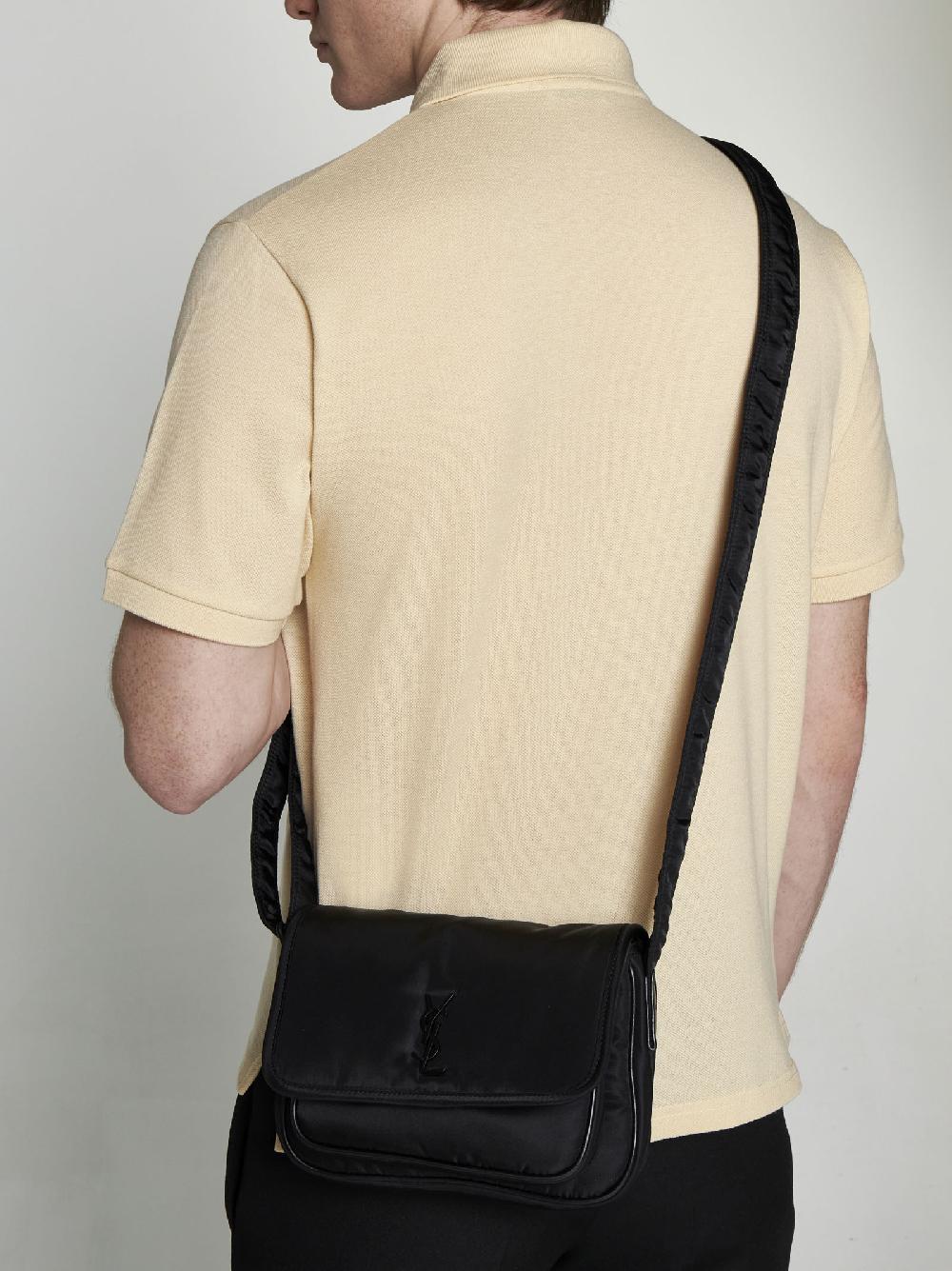 SAINT LAURENT Borsa messenger Niki piccola in nylon Promozione Limitata