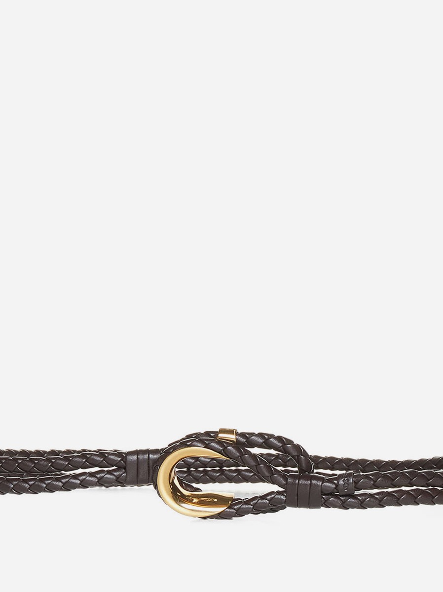 BOTTEGA VENETA Cintura Coaxial in pelle intrecciata Negozio