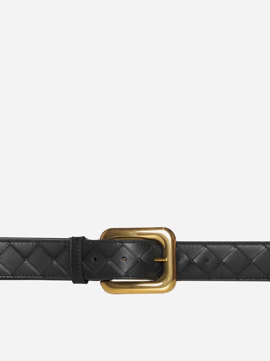 BOTTEGA VENETA Cintura in pelle Intrecciato Italy