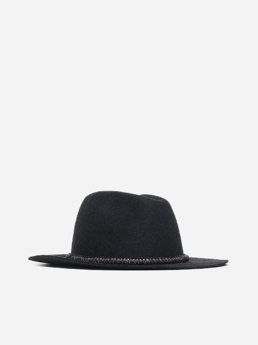BRUNELLO CUCINELLI Cappello fedora in feltro Soddisfazione Garantita