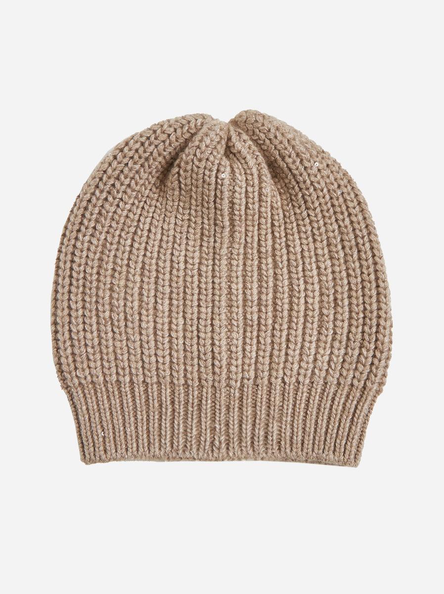 BRUNELLO CUCINELLI Berretto misto cashmere con paillettes Convenienza