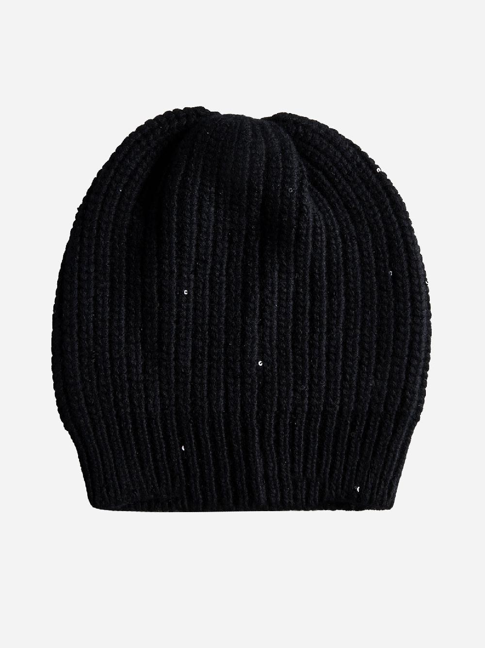 BRUNELLO CUCINELLI Berretto misto cashmere con paillettes Novità