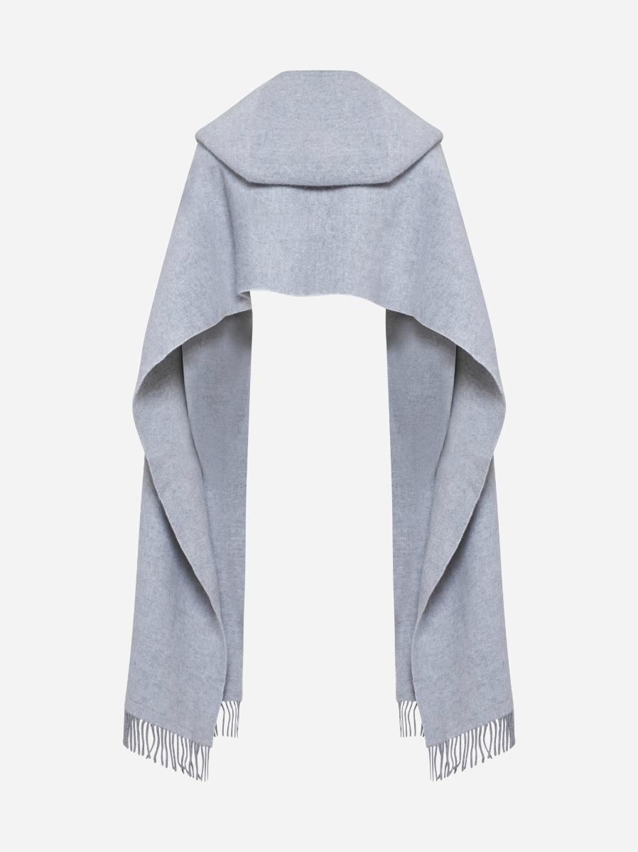 BRUNELLO CUCINELLI Sciarpa con cappuccio in lana e cashmere Economico