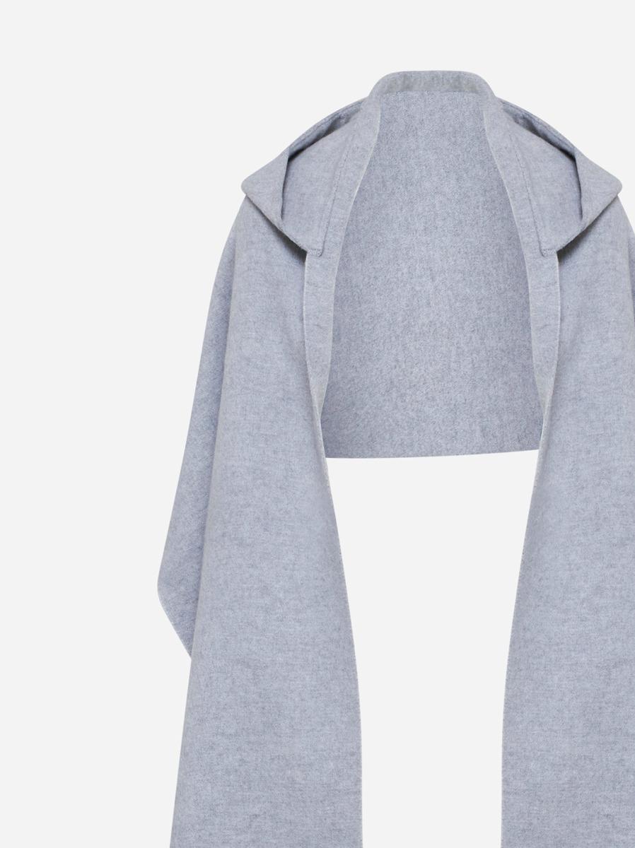 BRUNELLO CUCINELLI Sciarpa con cappuccio in lana e cashmere Economico