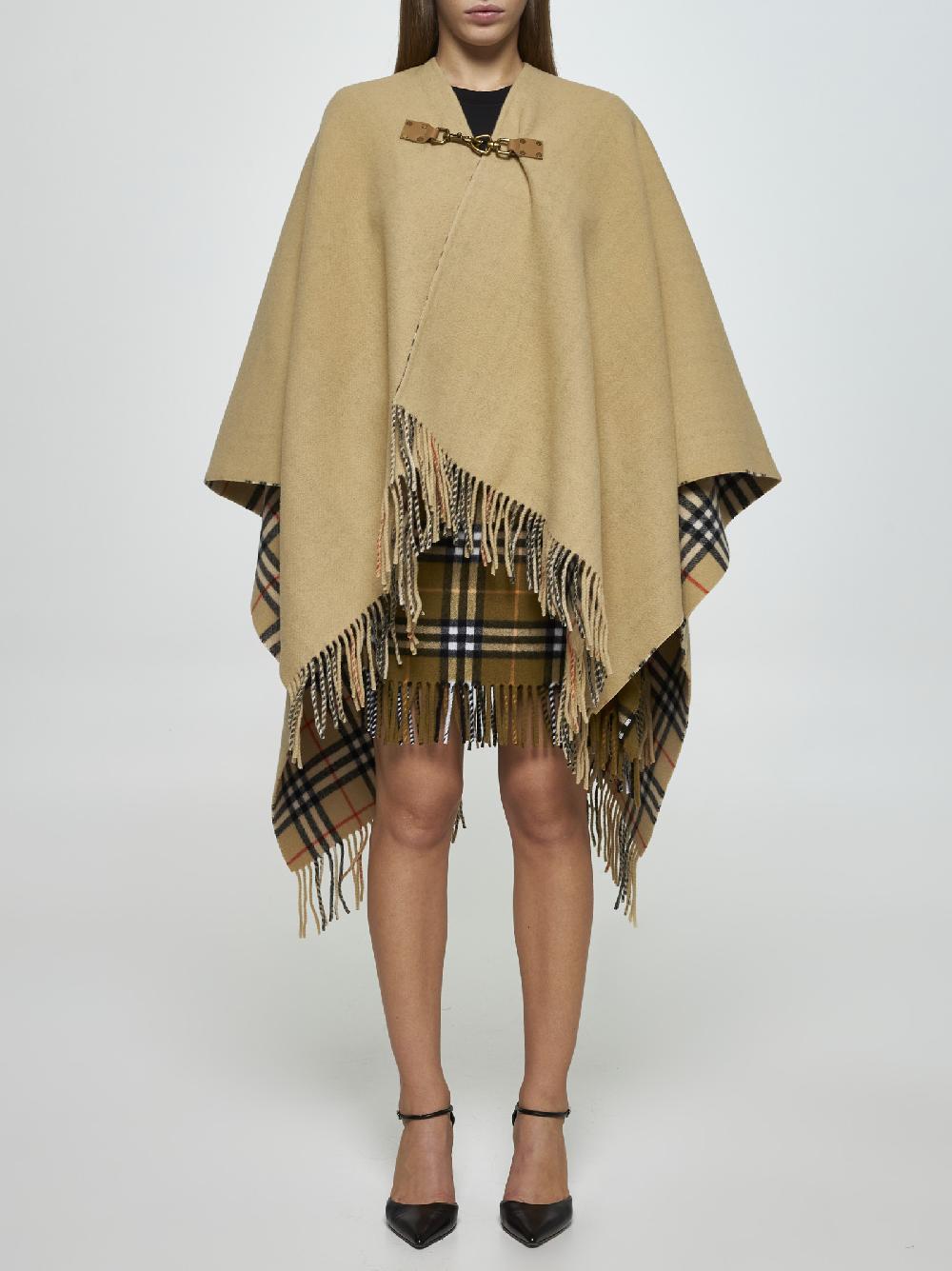 BURBERRY Cappa double-face in lana Vendita Economica