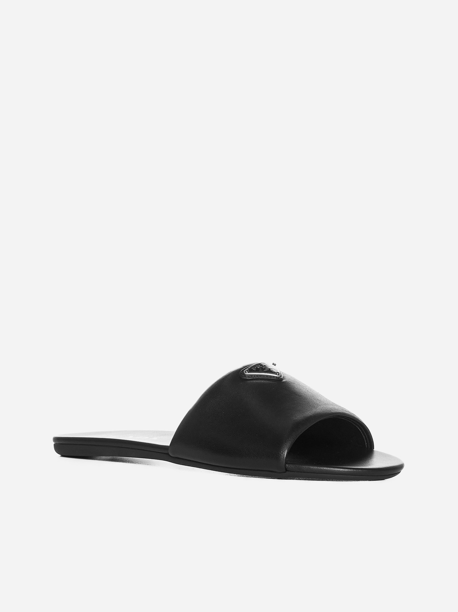 PRADA Sandali flat in nappa Spedizione Gratuita