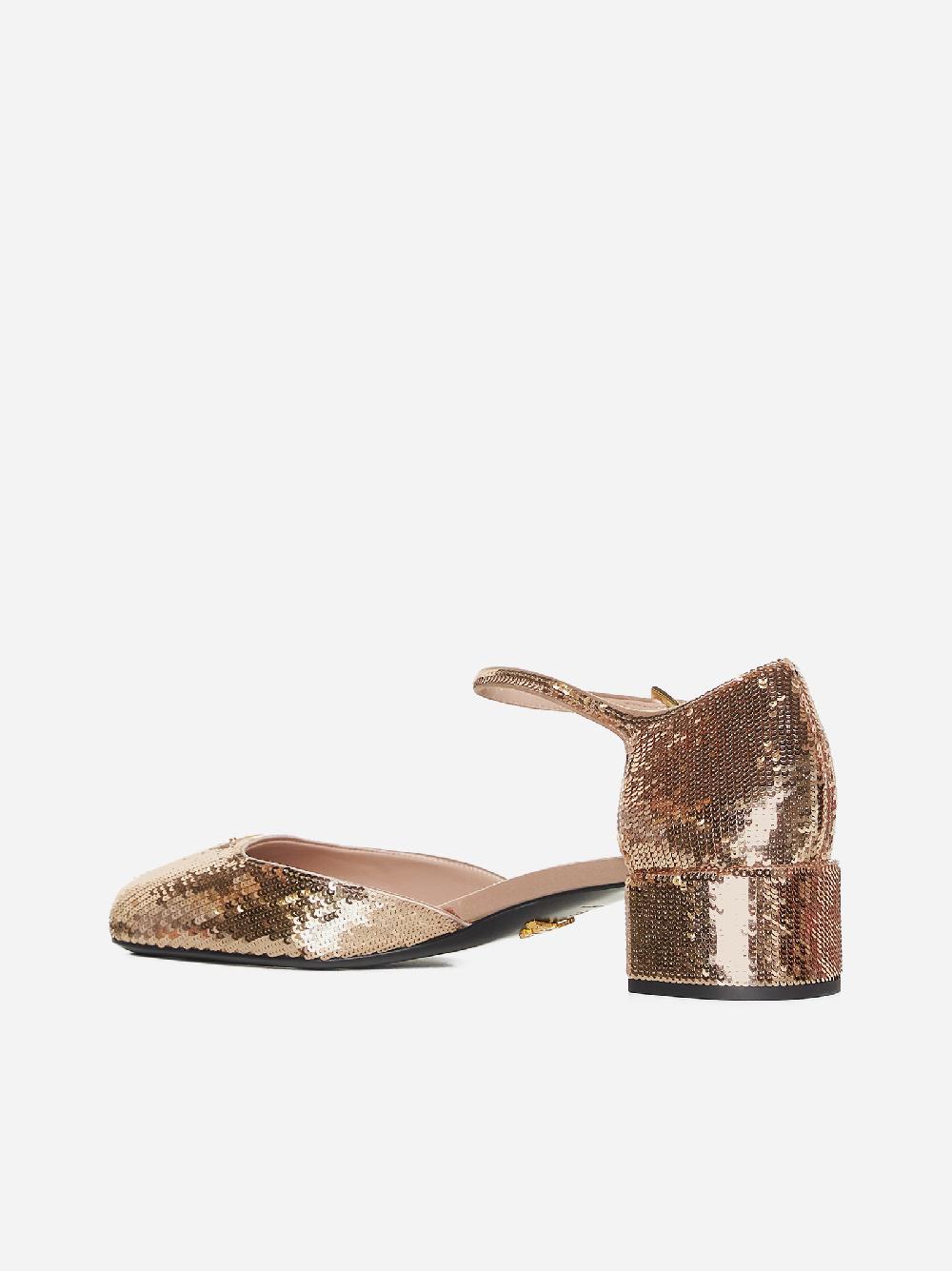 PRADA Decollete’ Mary Jane in paillettes Soddisfazione Garantita