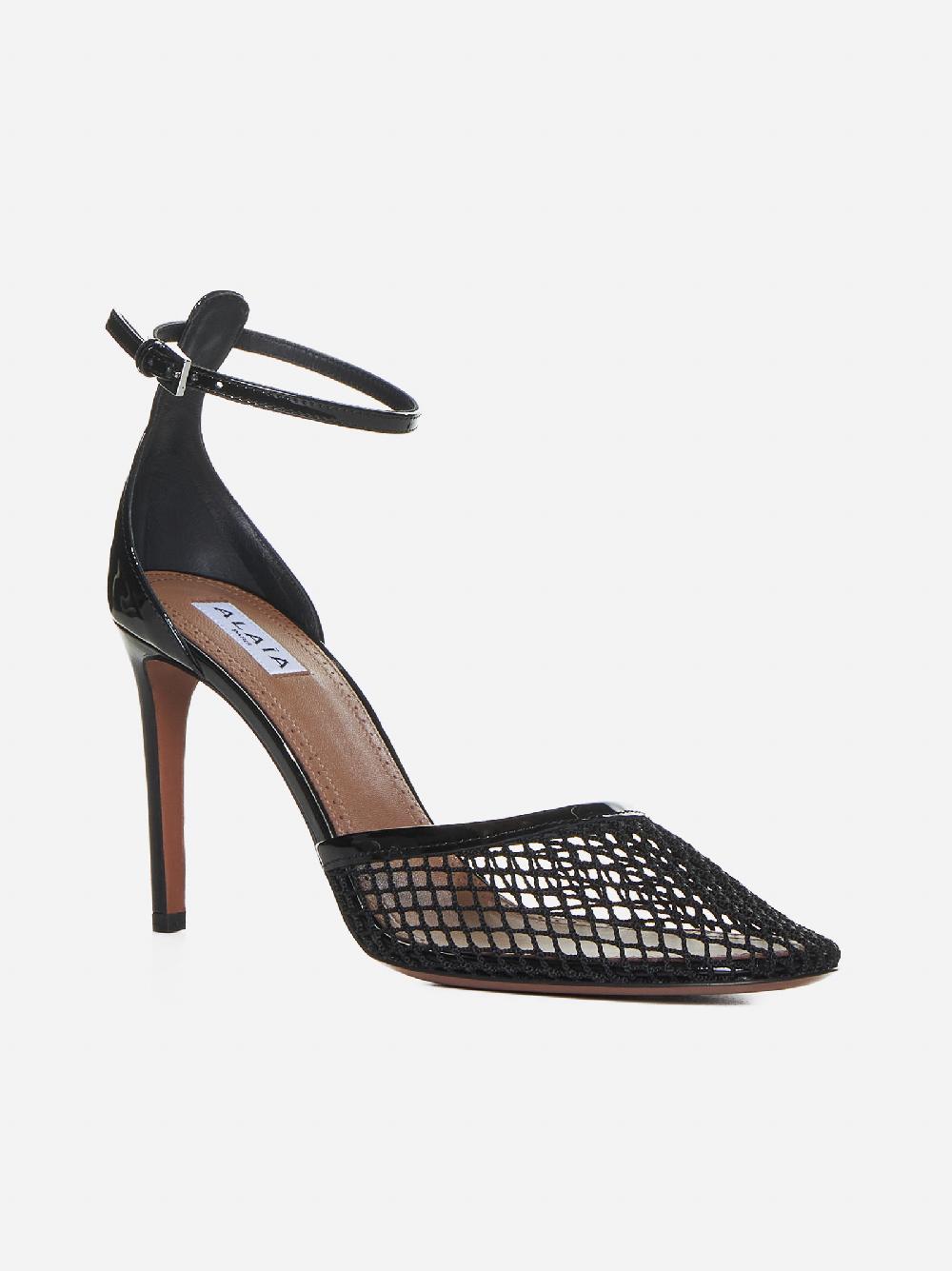 ALAÏA Decollete’ in mesh e vernice Acquista Ora