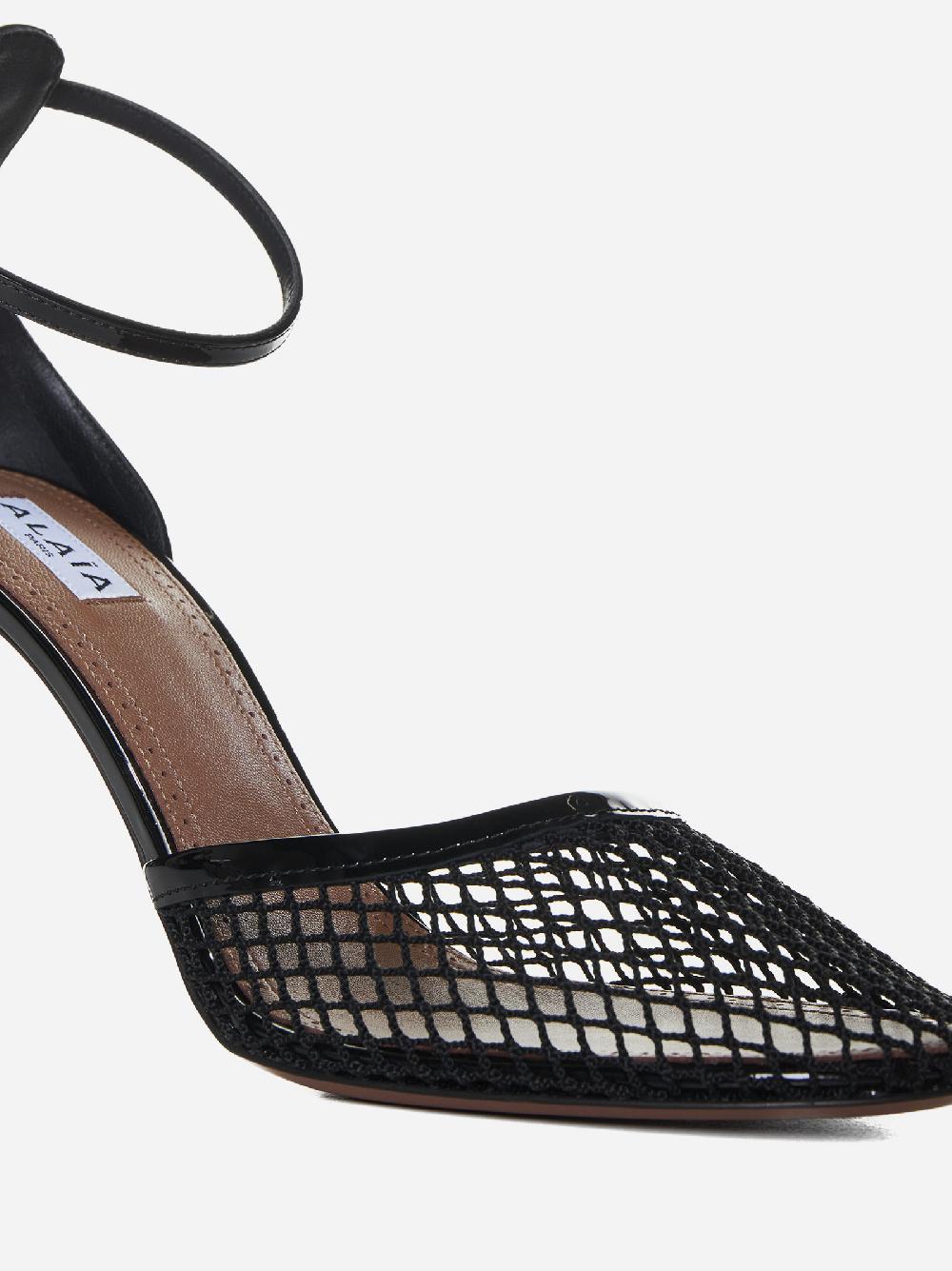 ALAÏA Decollete’ in mesh e vernice Acquista Ora