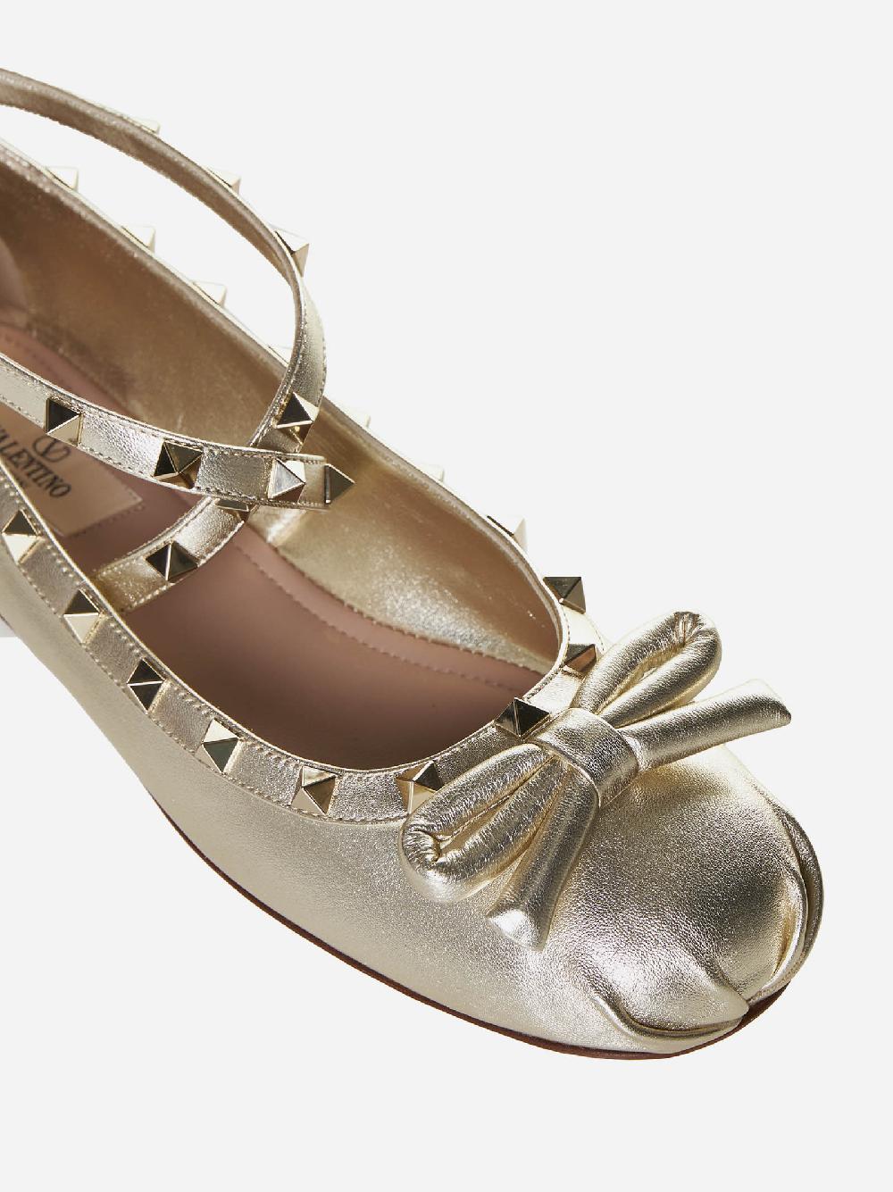 VALENTINO GARAVANI Ballerine Rockstud in pelle Sottocosto