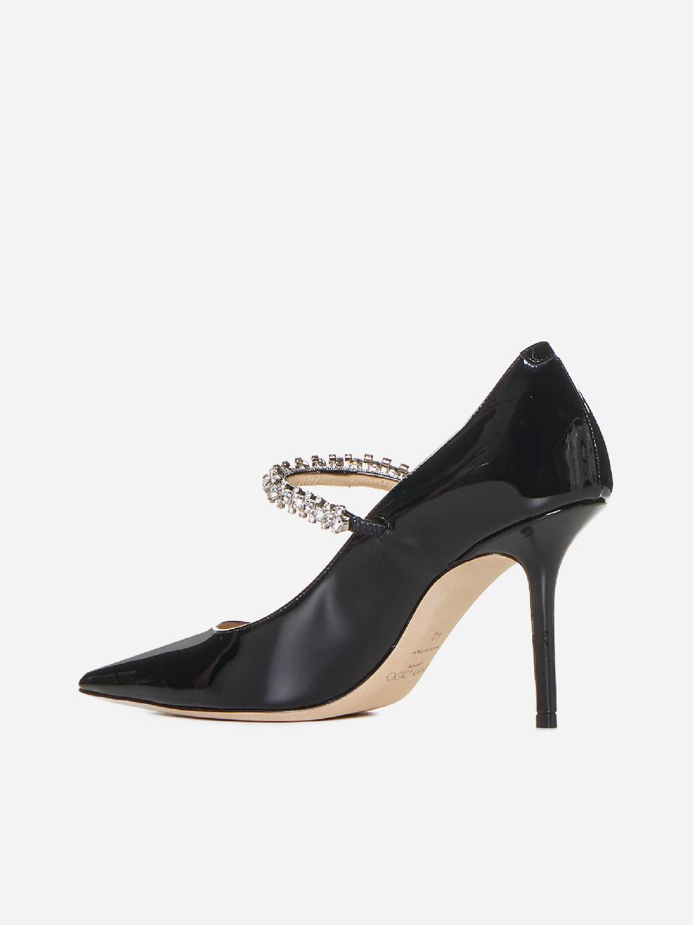 JIMMY CHOO Decollete’ Bing in vernice con cristalli Convenienza