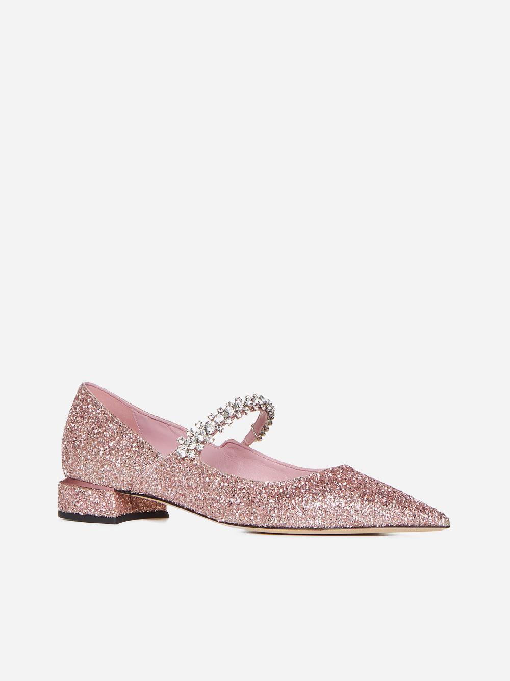 JIMMY CHOO Pumps Bing glitter con cristalli Novità