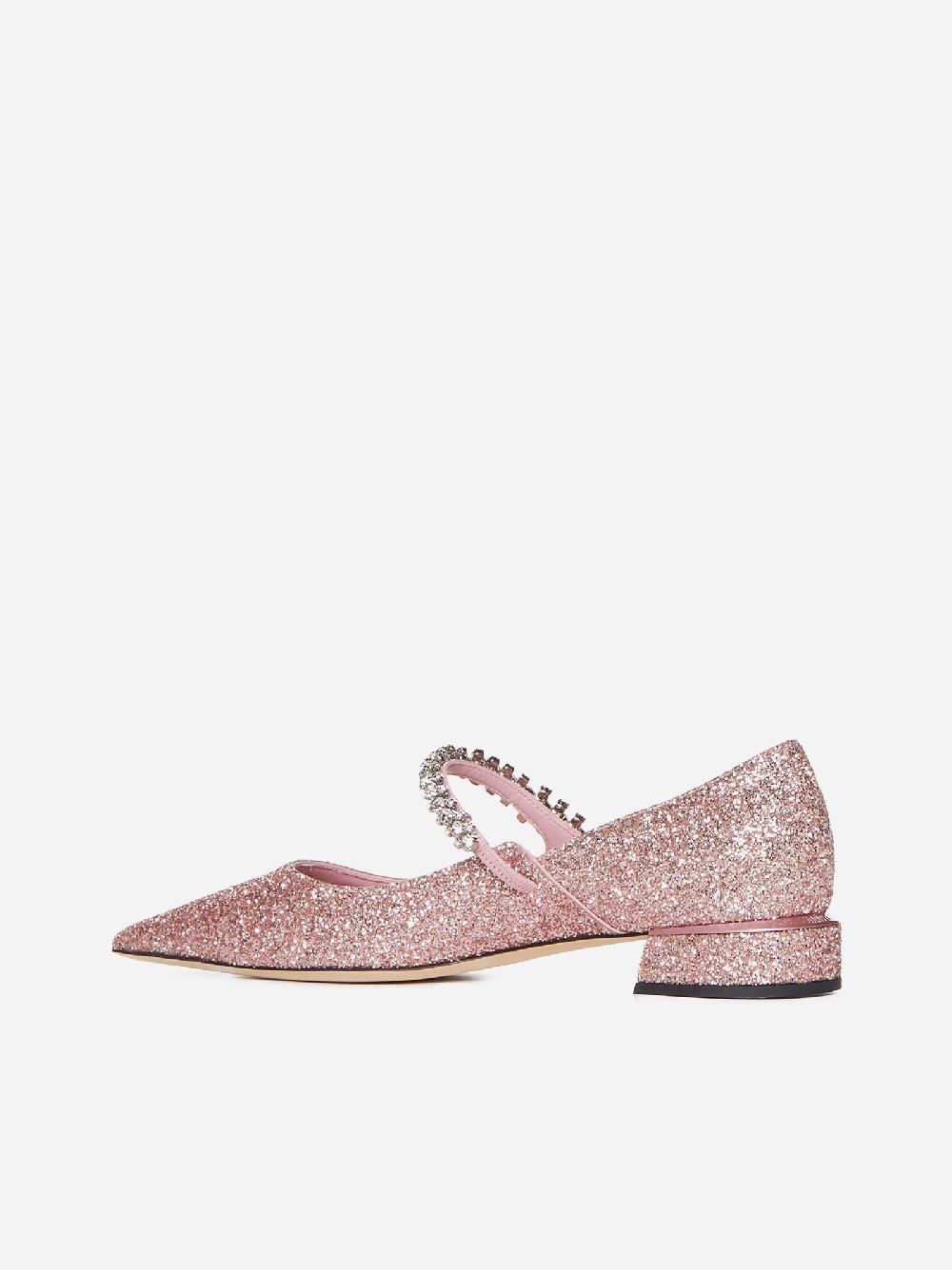 JIMMY CHOO Pumps Bing glitter con cristalli Novità