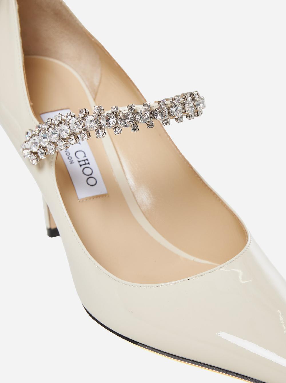 JIMMY CHOO Decollete’ Bing in vernice con cristalli Vendita Economica