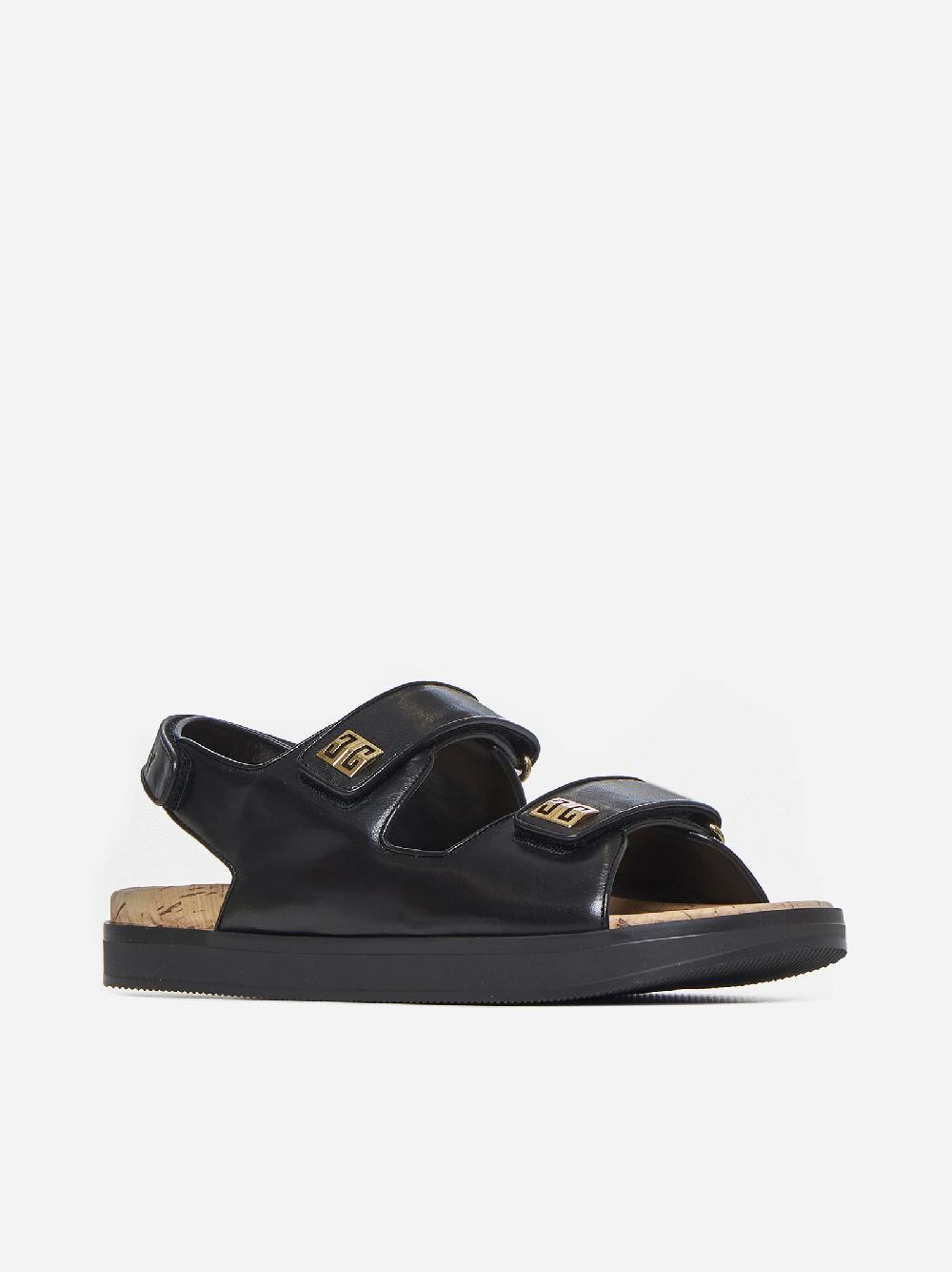 GIVENCHY Sandali flat in pelle 4G Sconto