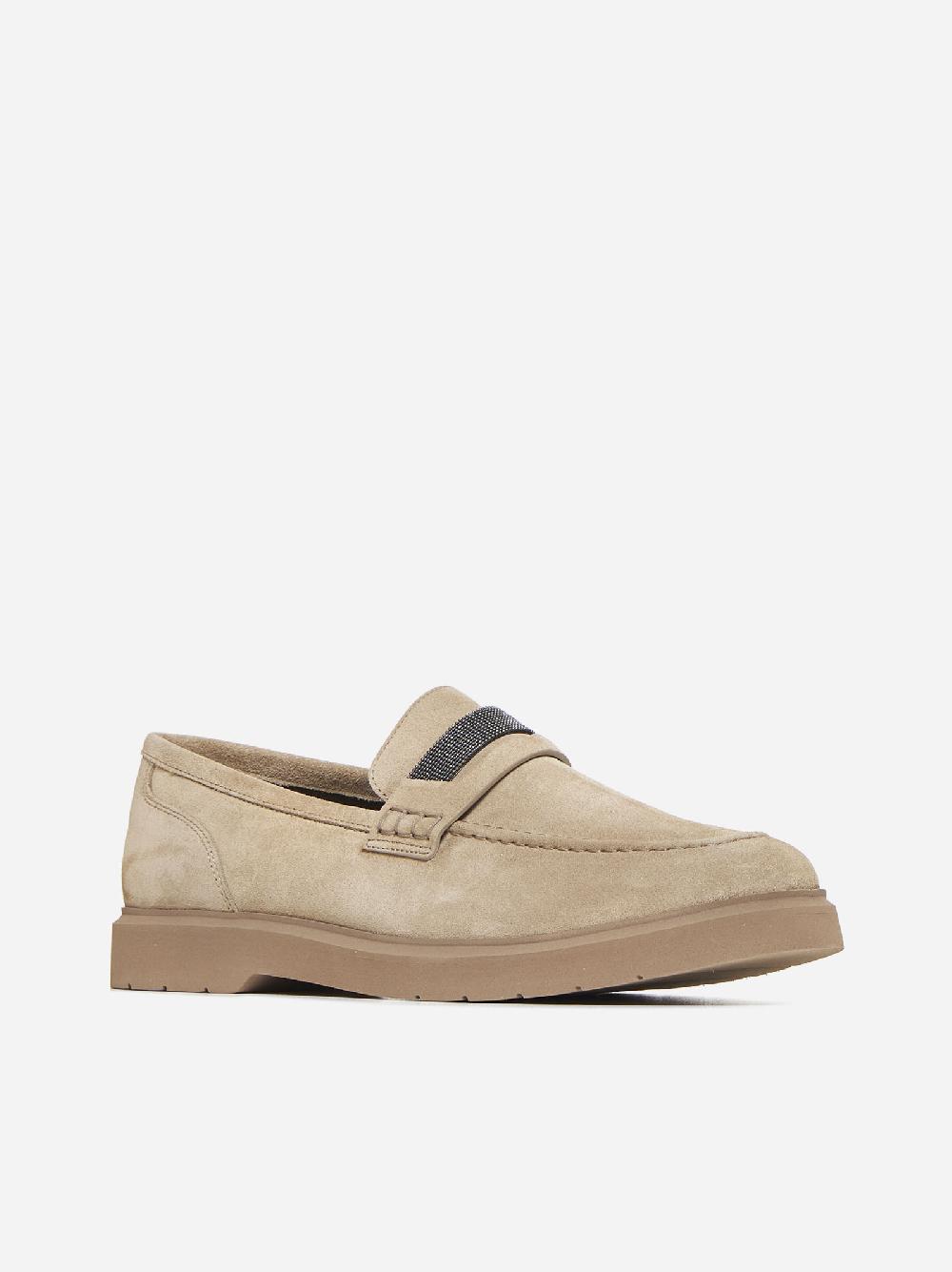 BRUNELLO CUCINELLI Mocassini in pelle scamosciata In Linea