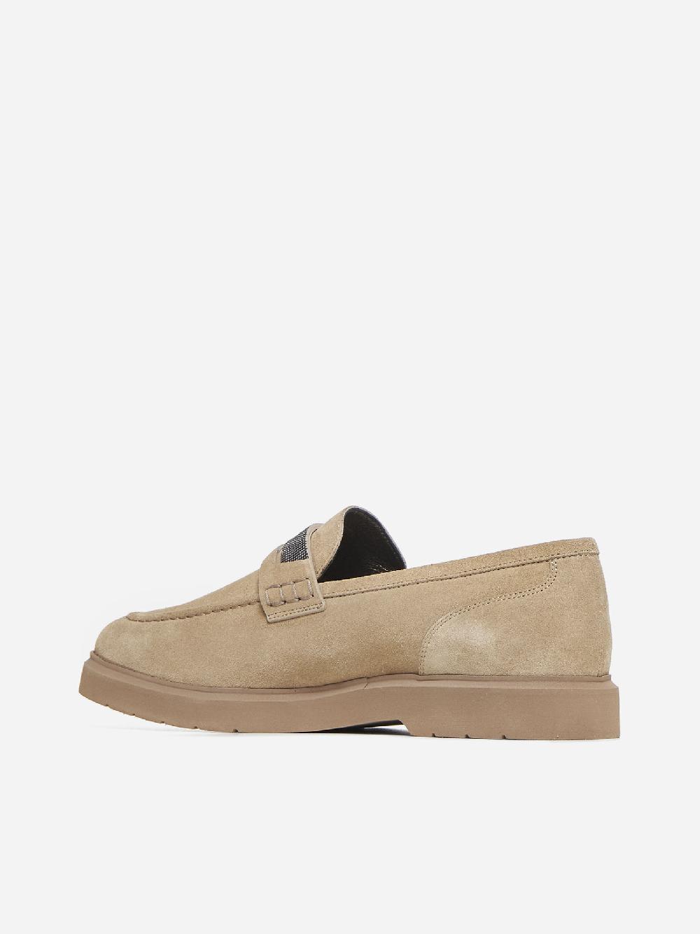 BRUNELLO CUCINELLI Mocassini in pelle scamosciata In Linea
