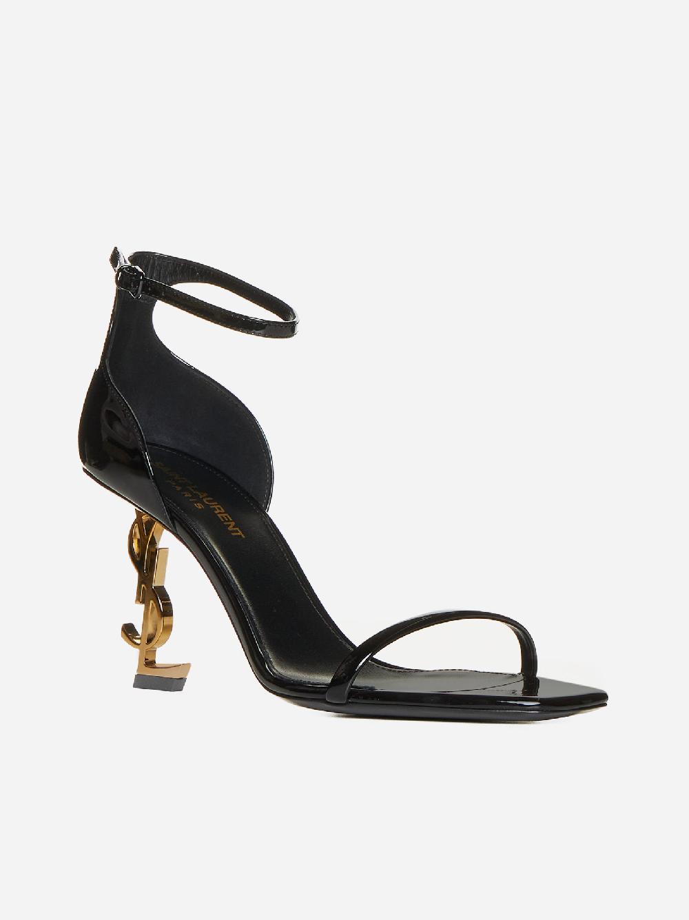SAINT LAURENT Sandali Opyum YSL in vernice Qualità Garantita