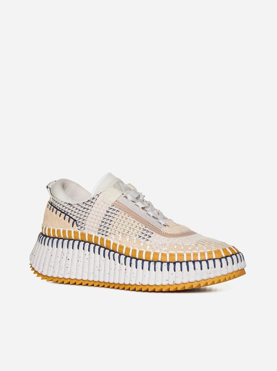 CHLOÉ Snaekers Nama in maglia mesh Fino Al -60%