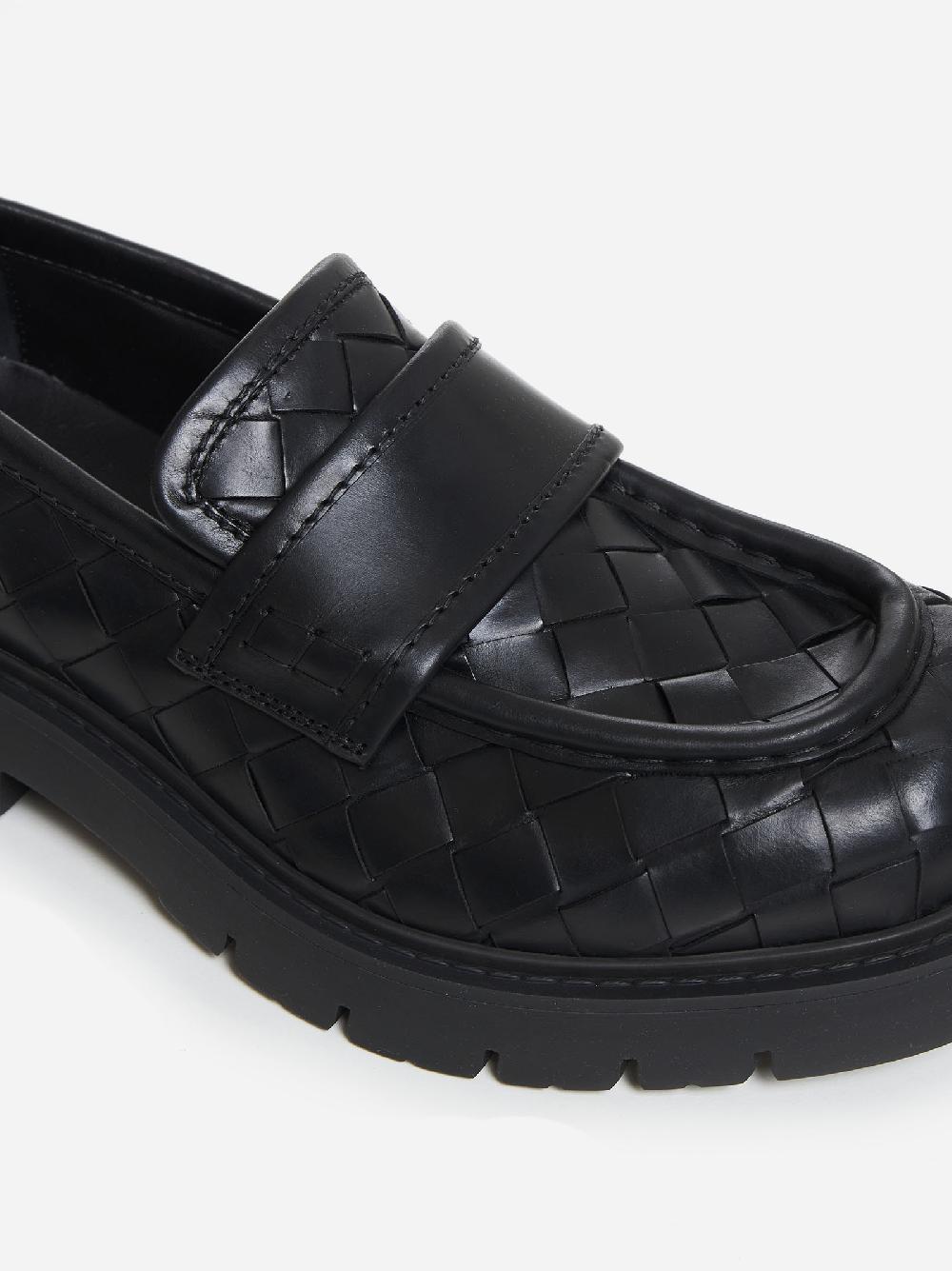 BOTTEGA VENETA Mocassini Haddock in pelle Intrecciato Affare Del Giorno
