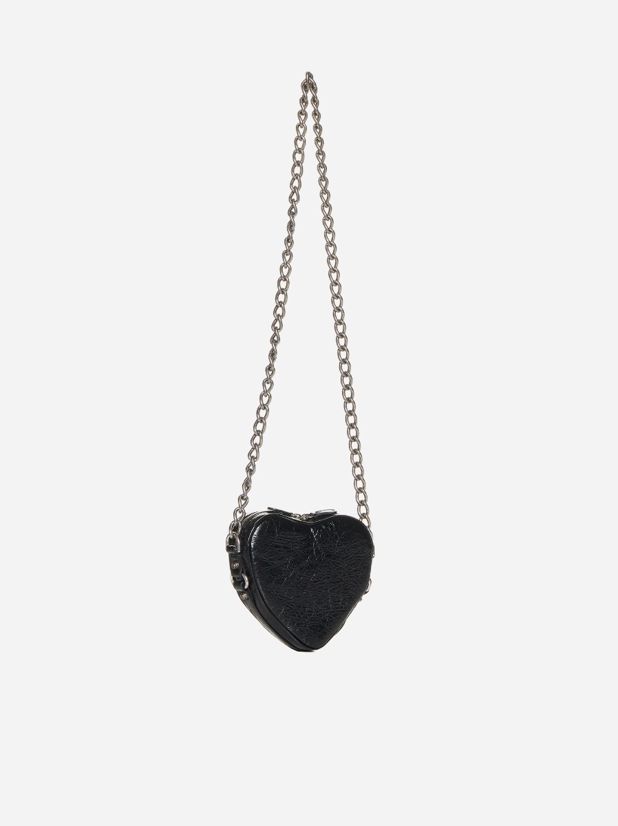 BALENCIAGA Borsa Cagole Heart Mini in pelle Sottocosto