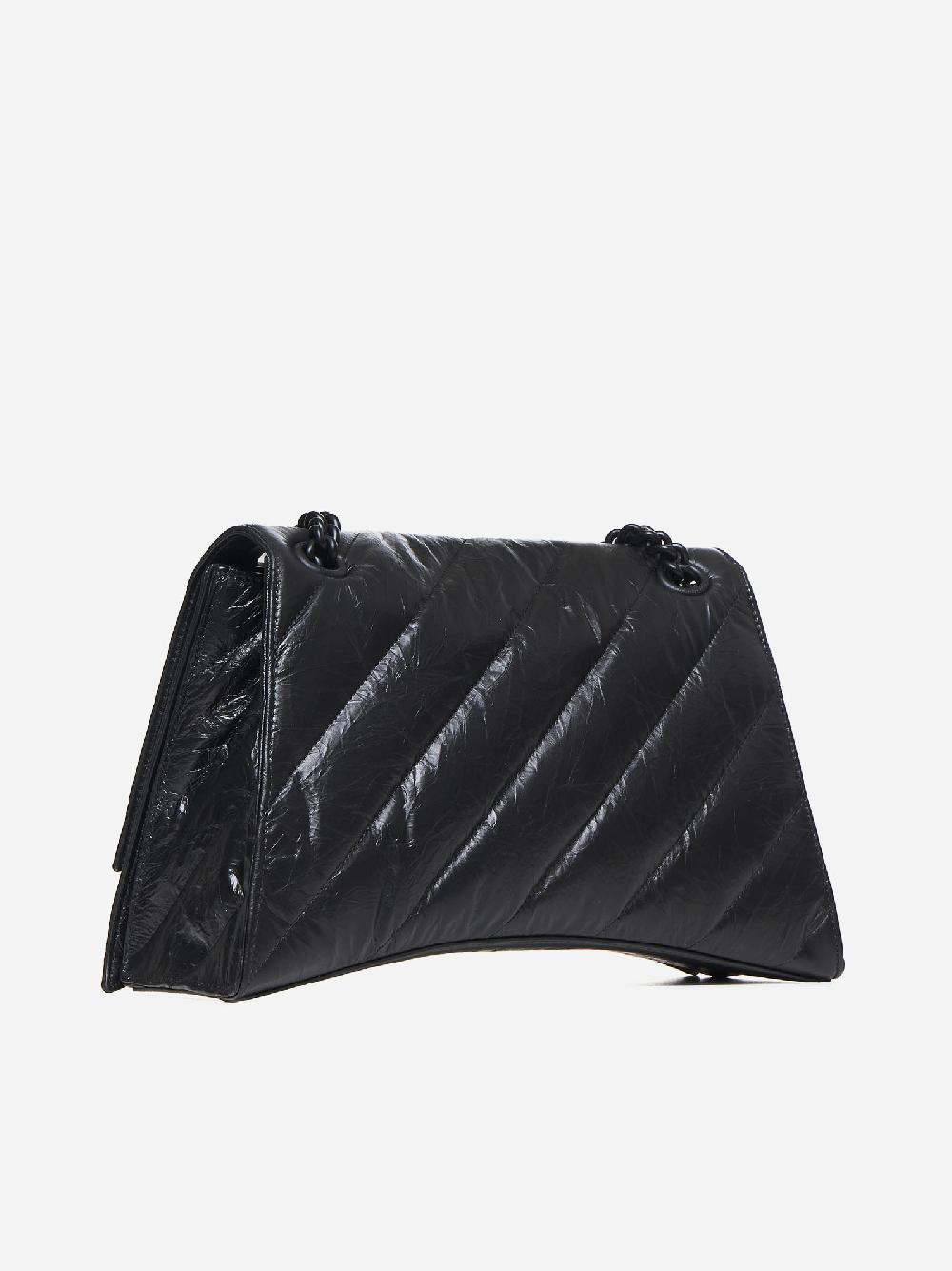 BALENCIAGA Borsa Crush Chain media in pelle Novità