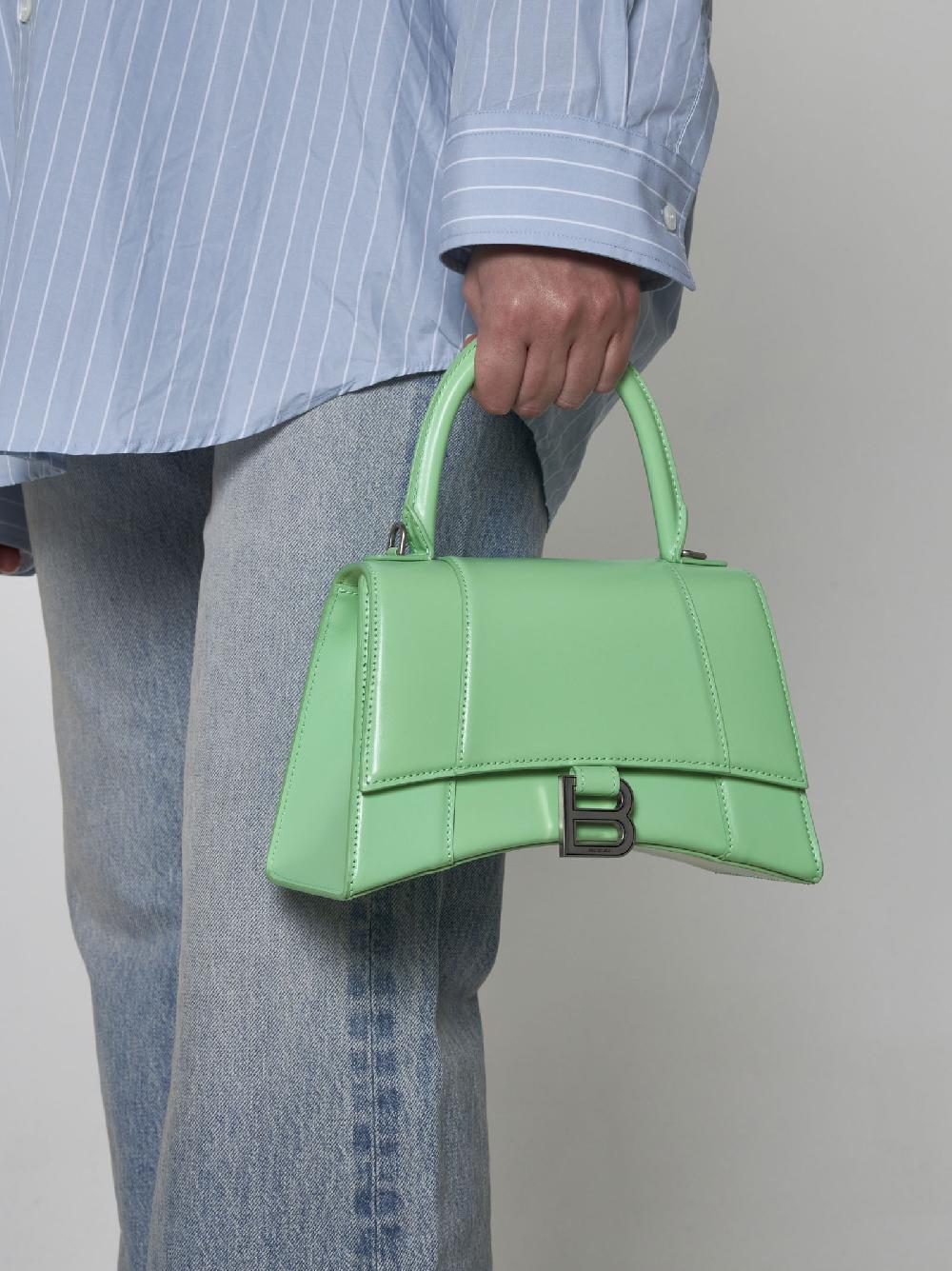 BALENCIAGA Borsa Hourglass Small in pelle Online