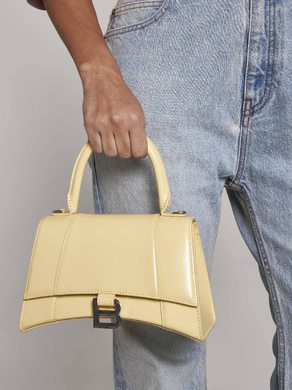 BALENCIAGA Borsa Hourglass Small in pelle Fornitura limitata