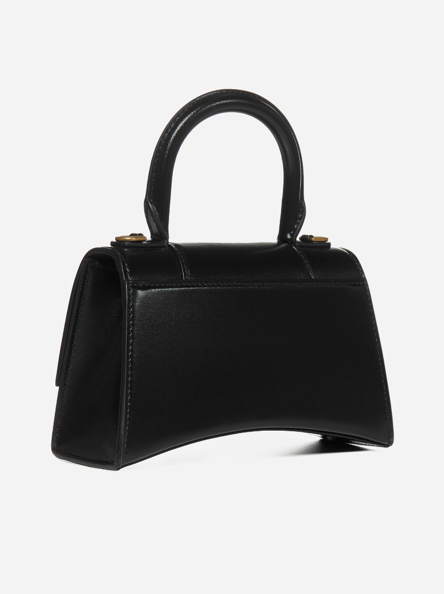 BALENCIAGA Borsa Hourglass XS in pelle In Vendita