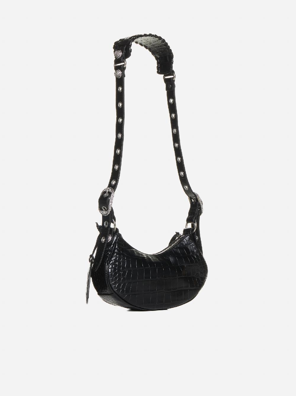 BALENCIAGA Borsa Le Cagole XS in pelle effetto coccodrillo Vendita Economica