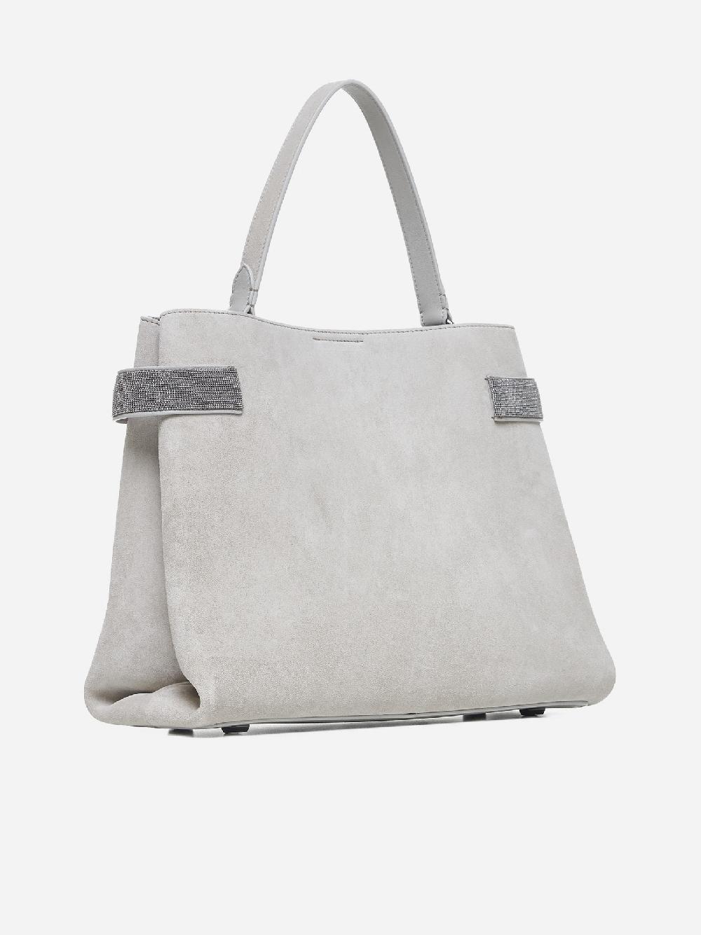 BRUNELLO CUCINELLI Borsa Essence in suede In Linea