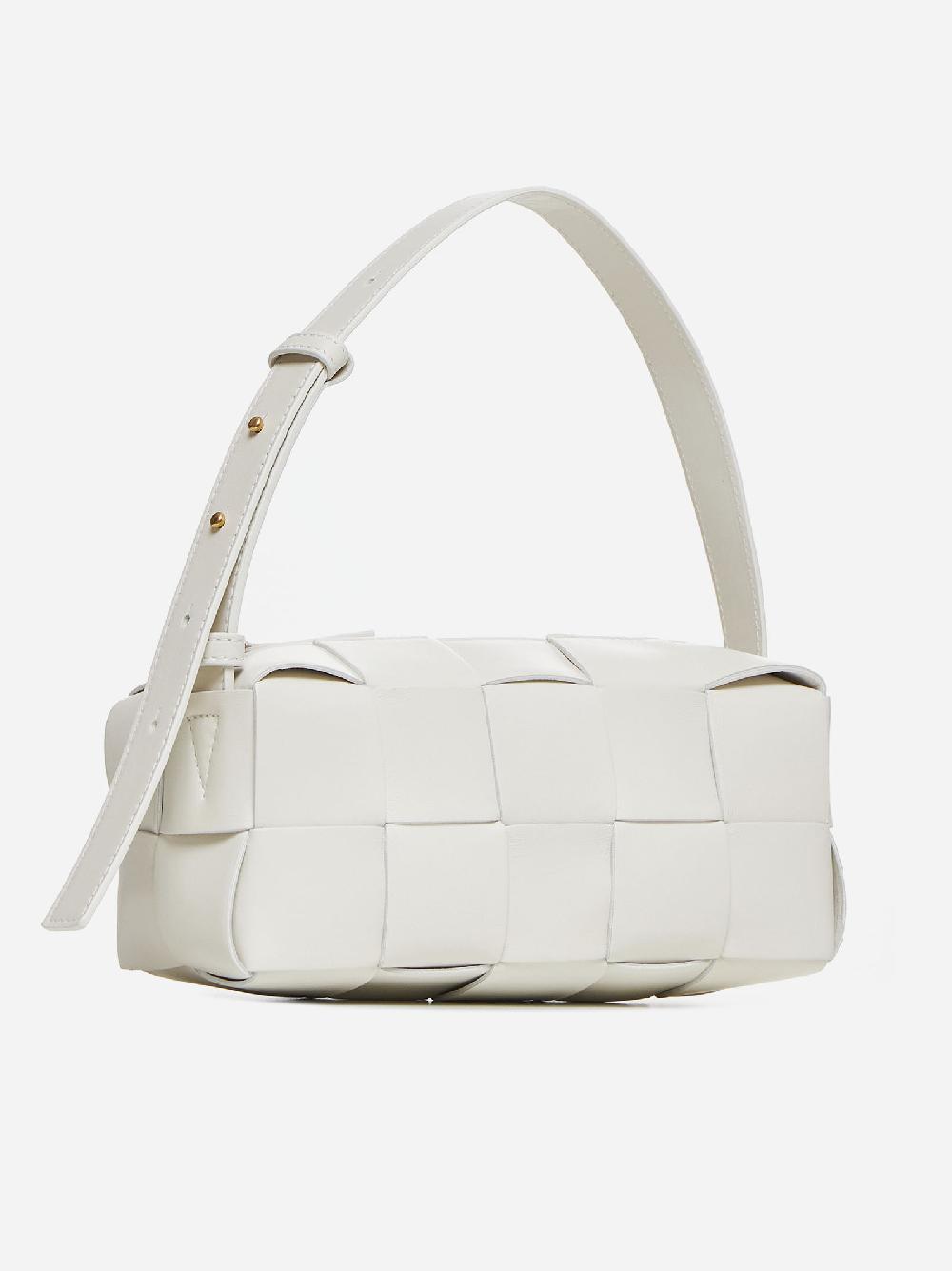 BOTTEGA VENETA Borsa Brick Cassette piccola in nappa Qualità