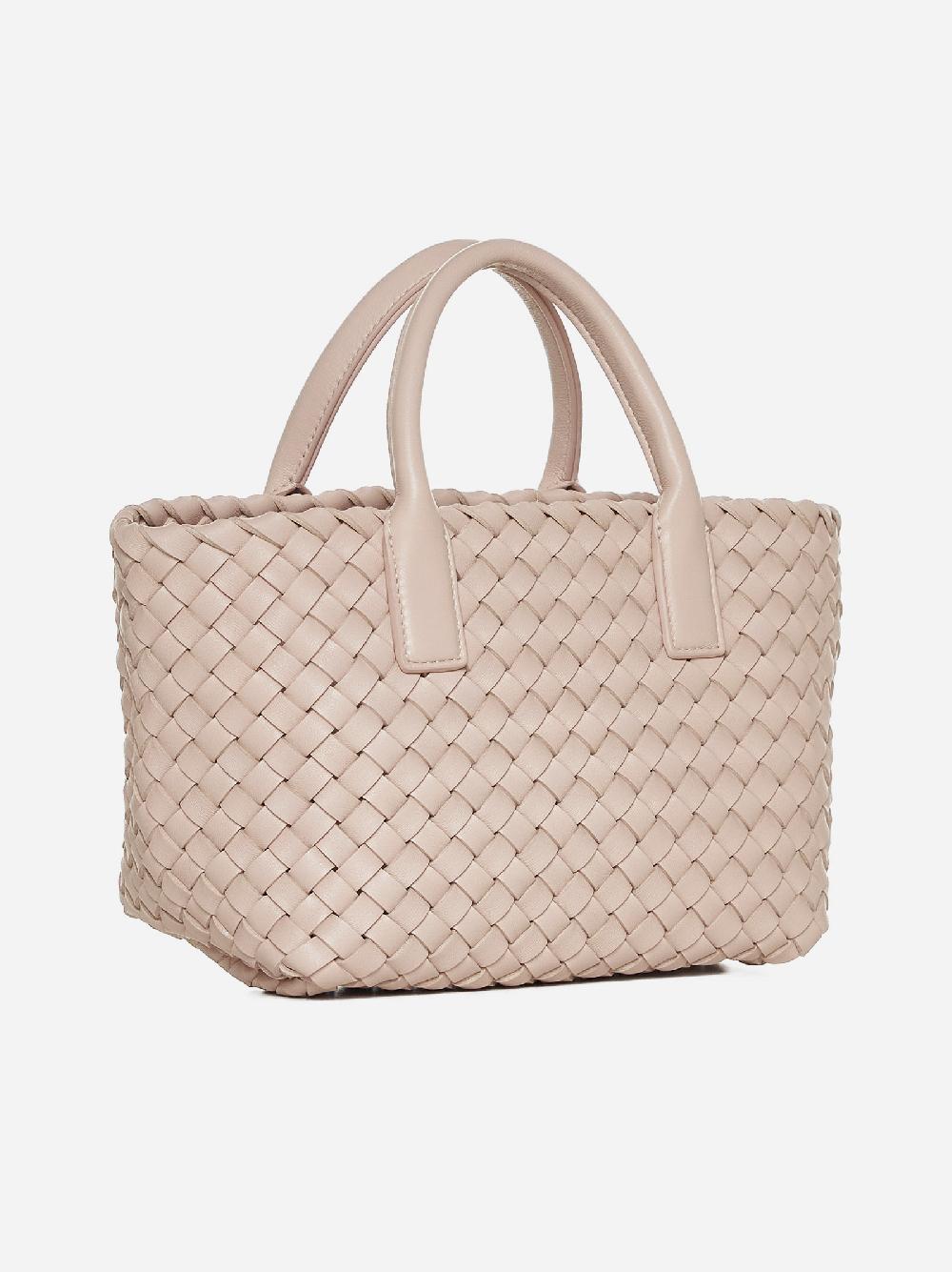 BOTTEGA VENETA Borsa Cabat mini in pelle Intreccio Spedizione Gratuita